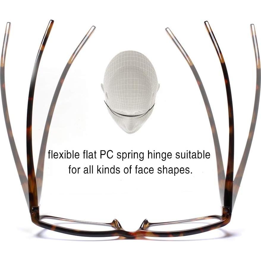 Gafas de Lectura Henotin 5-Pack Anti Luz Azul 2.75D