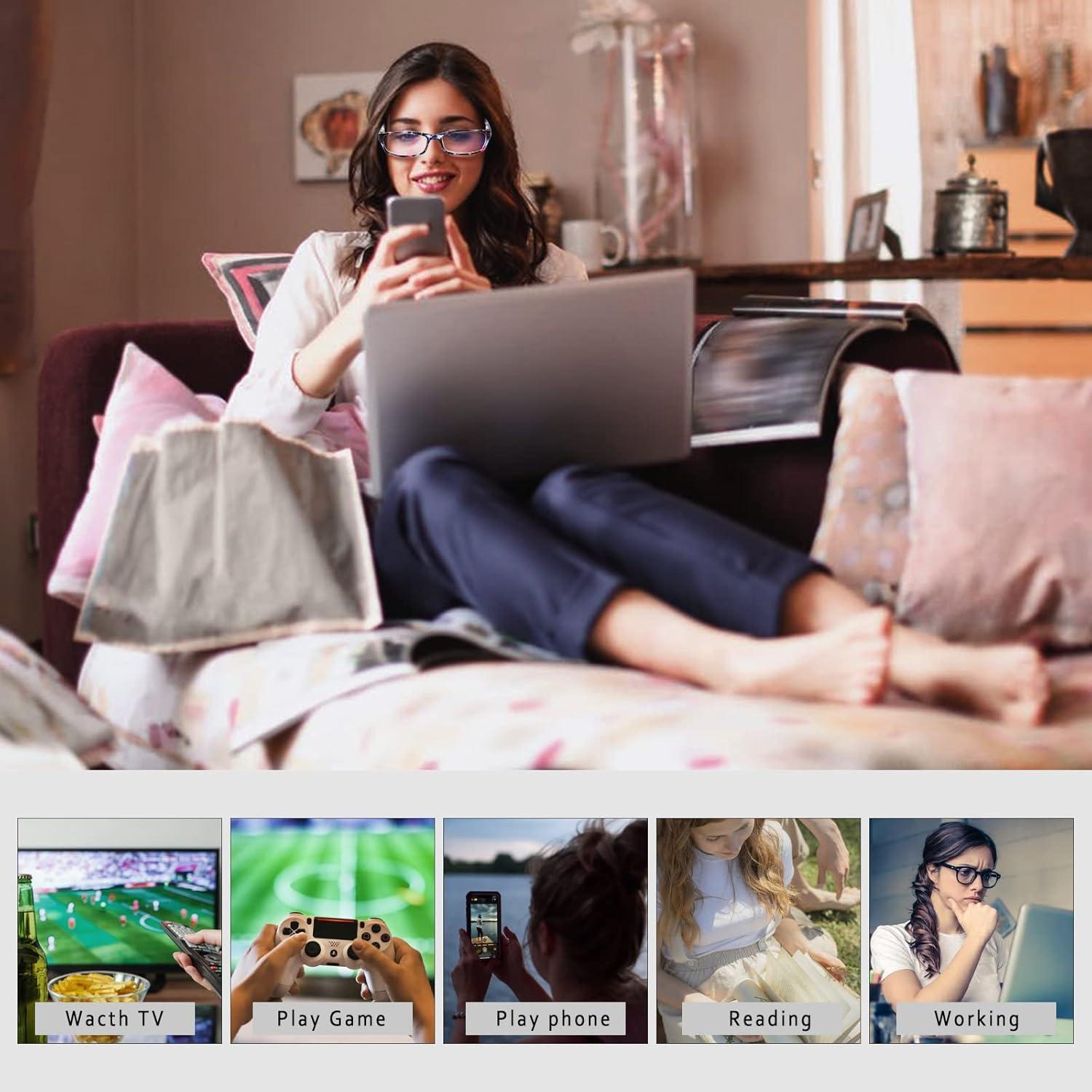 Gafas de Lectura Henotin 5-Pack Anti Luz Azul 2.5D