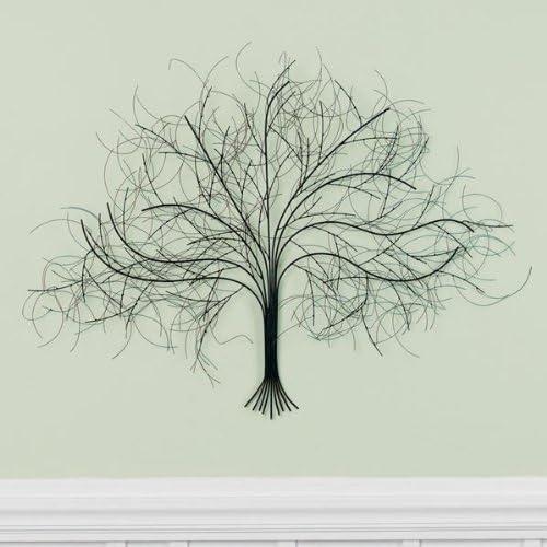 Decoración de Pared de Metal Signals - Árbol Negro 91x71 cm