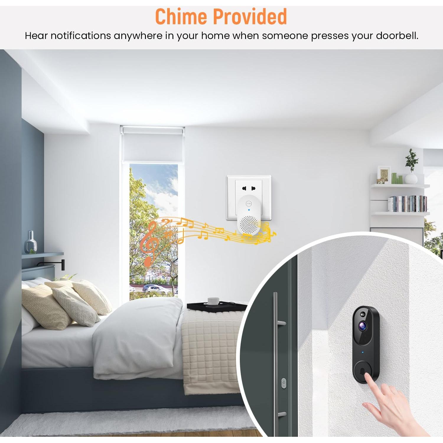 Cámara Timbre Video Inalámbrica Shenzhen M20 IA 720p