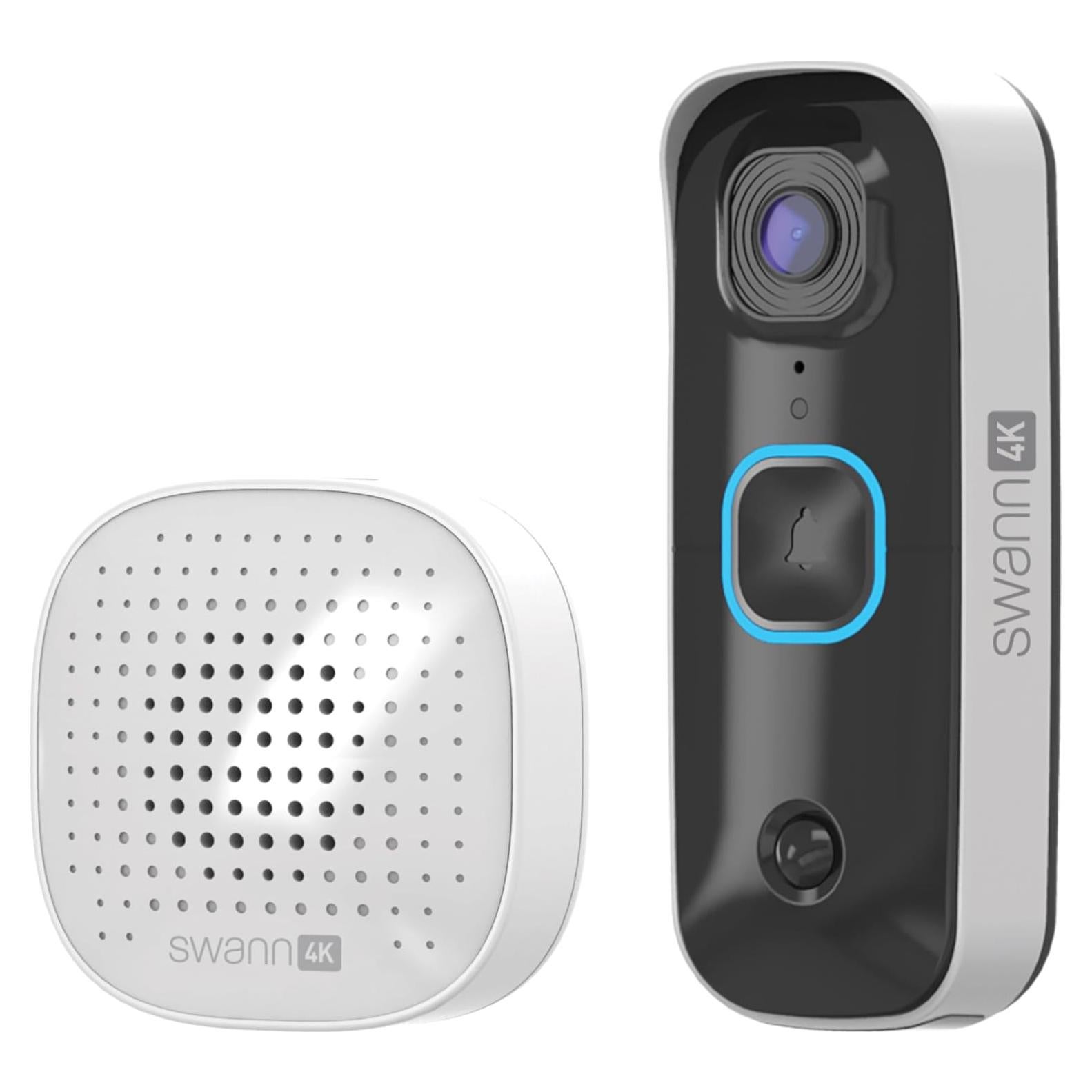 Timbre de Video Inalámbrico Swann Buddy 4K con Visión Nocturna