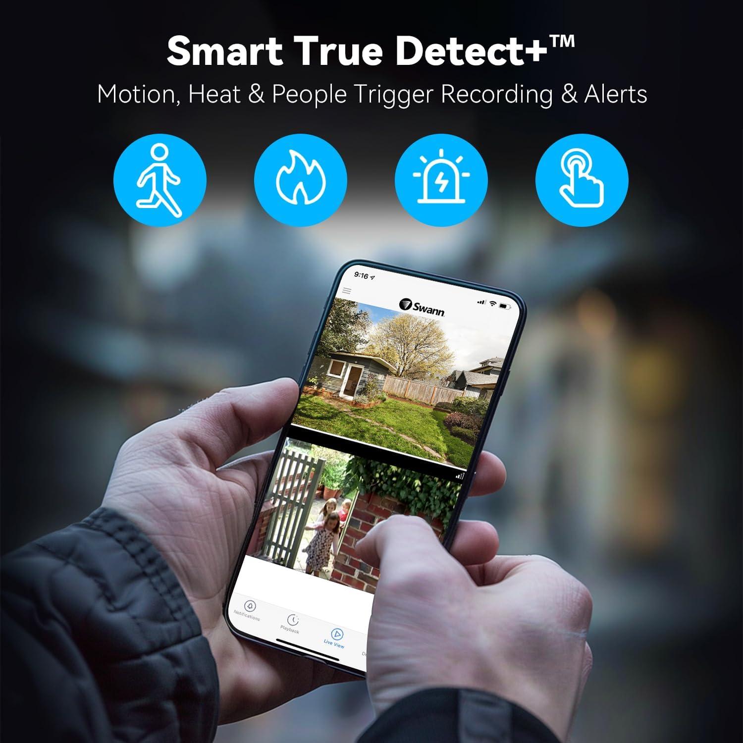 Timbre de Video Inalámbrico Swann Buddy 4K con Visión Nocturna