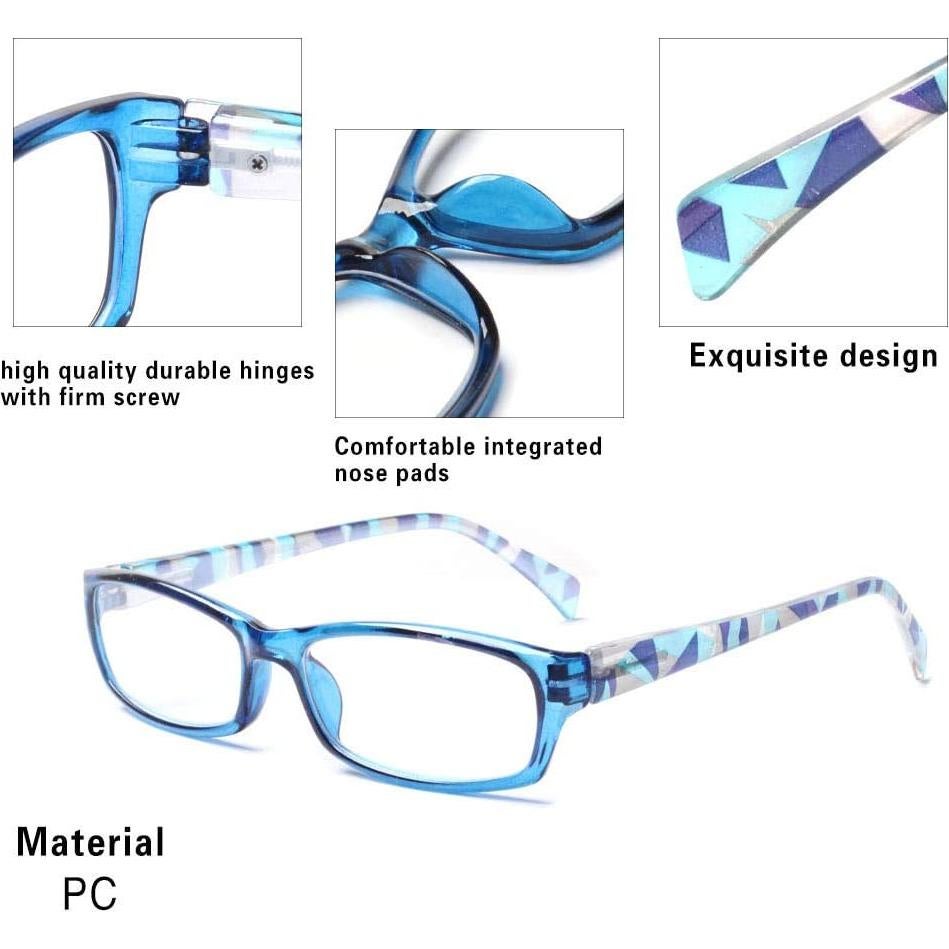 Gafas de lectura Henotin 5-Pack UV400 anti-fatiga ocular