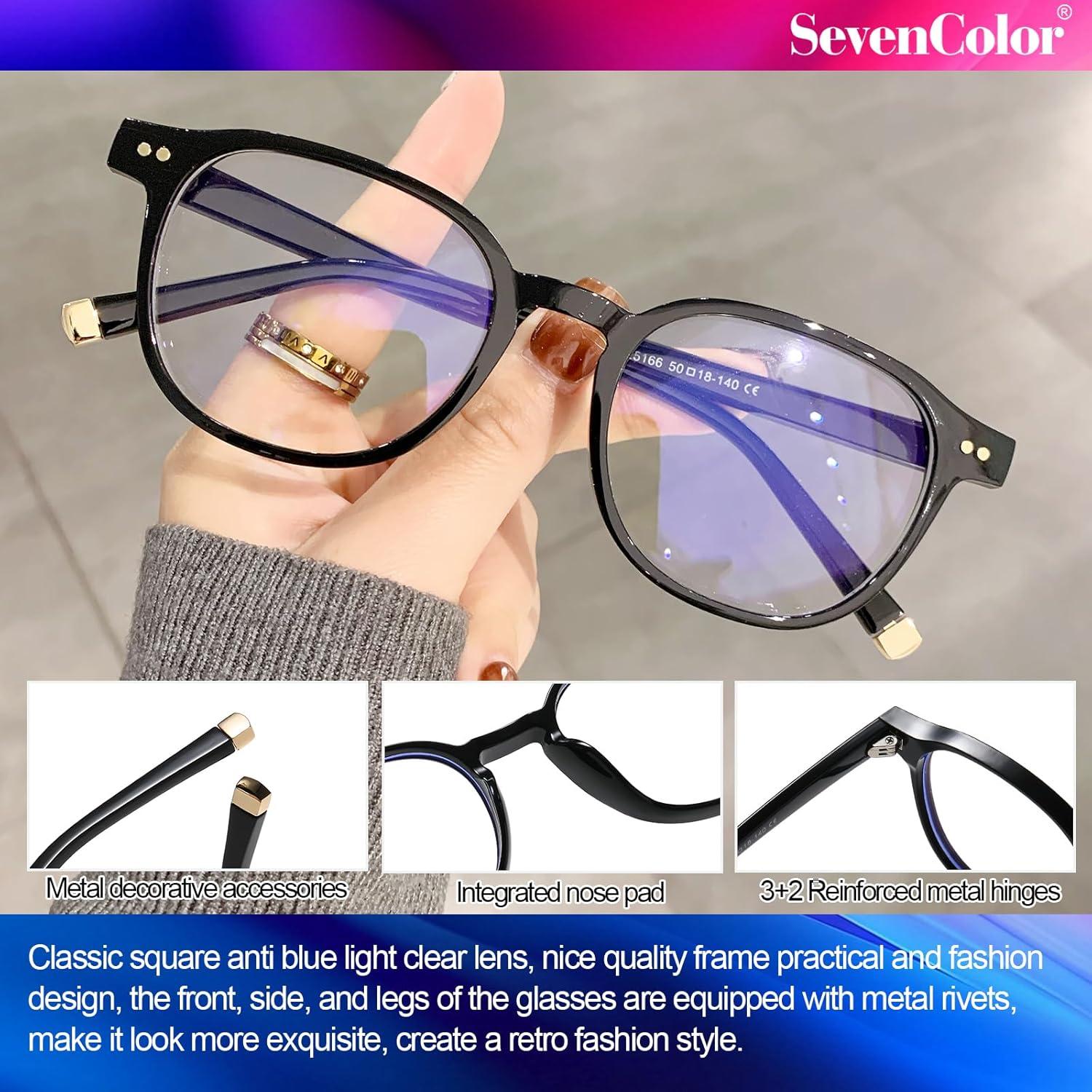 Gafas Cuadradas SevenColor con Filtro de Luz Azul - SC2505