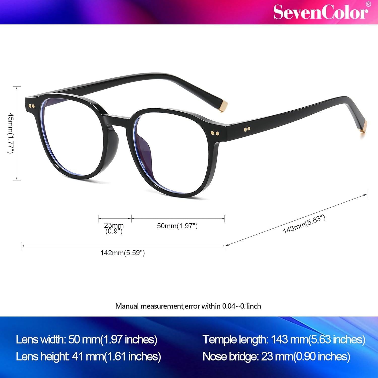 Gafas Cuadradas SevenColor con Filtro de Luz Azul - SC2505