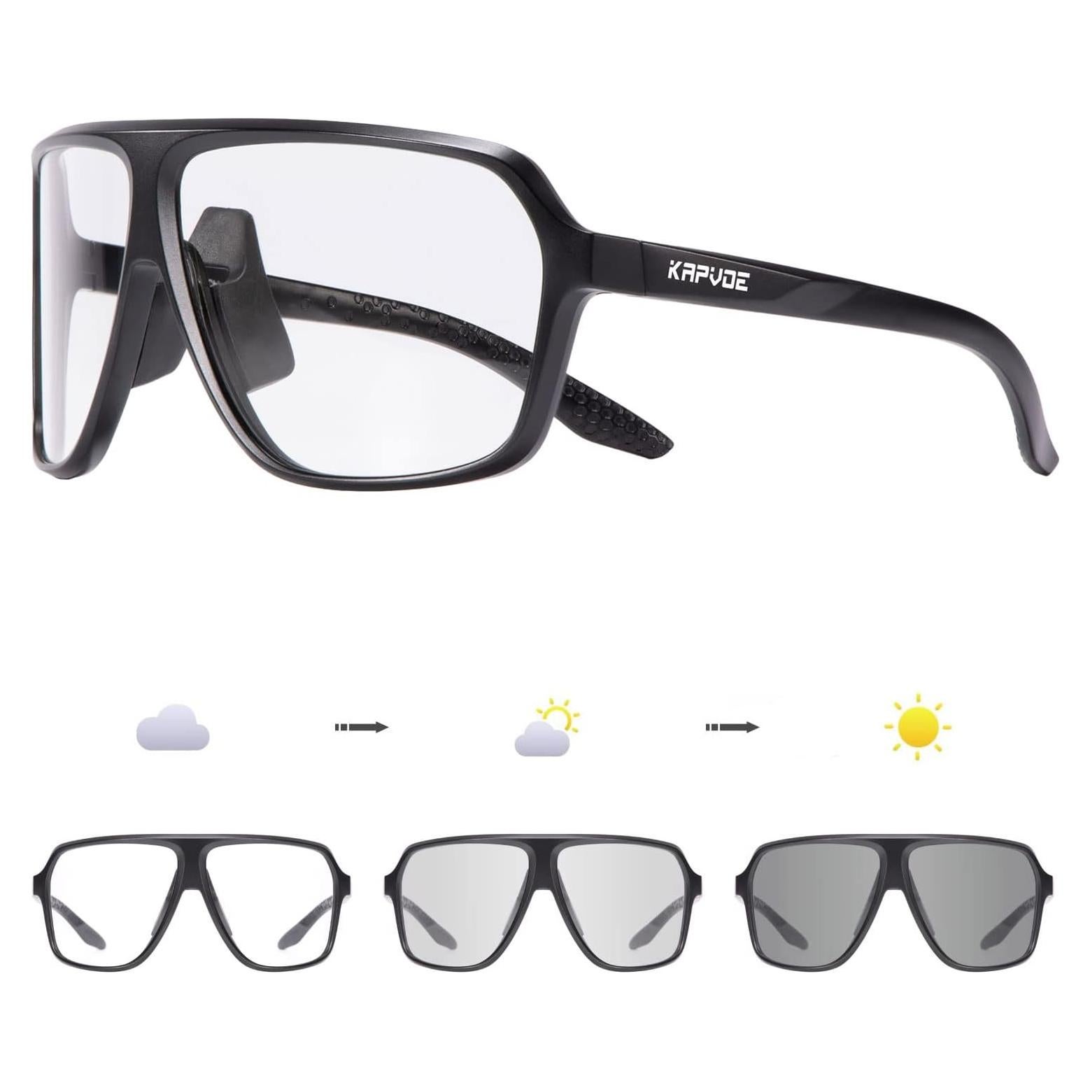 Gafas de Ciclismo Fotoquímicas KAPVOE UV400 Unisex