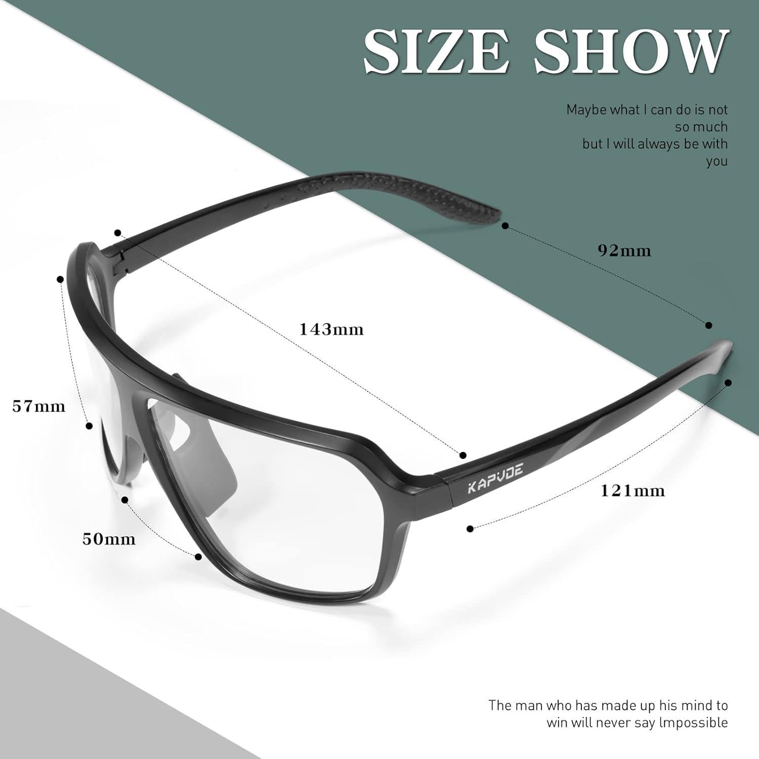 Gafas de Ciclismo Fotoquímicas KAPVOE UV400 Unisex