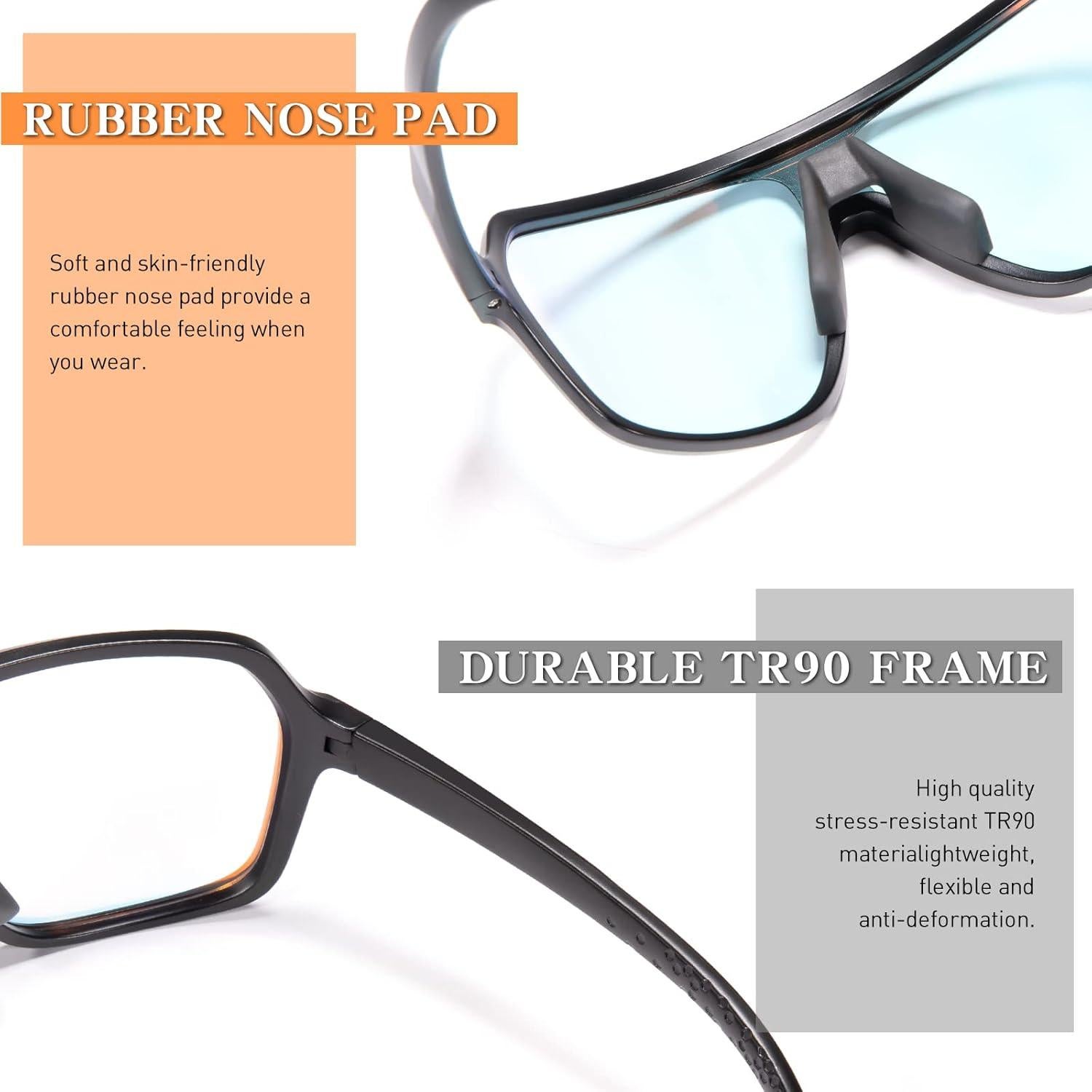 Gafas de Ciclismo KAPVOE Fotoquímicas UV400 para Adultos