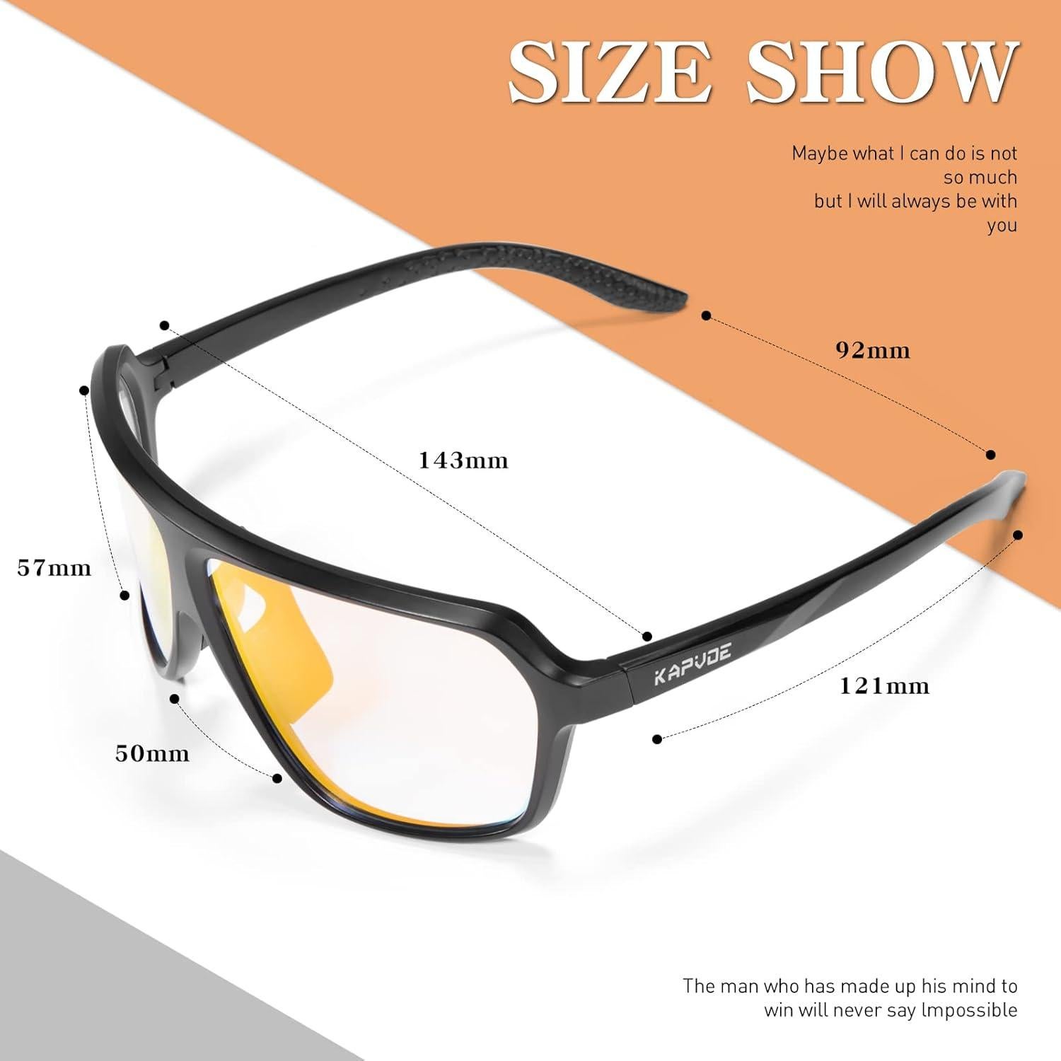 Gafas de Ciclismo KAPVOE Fotoquímicas UV400 para Adultos