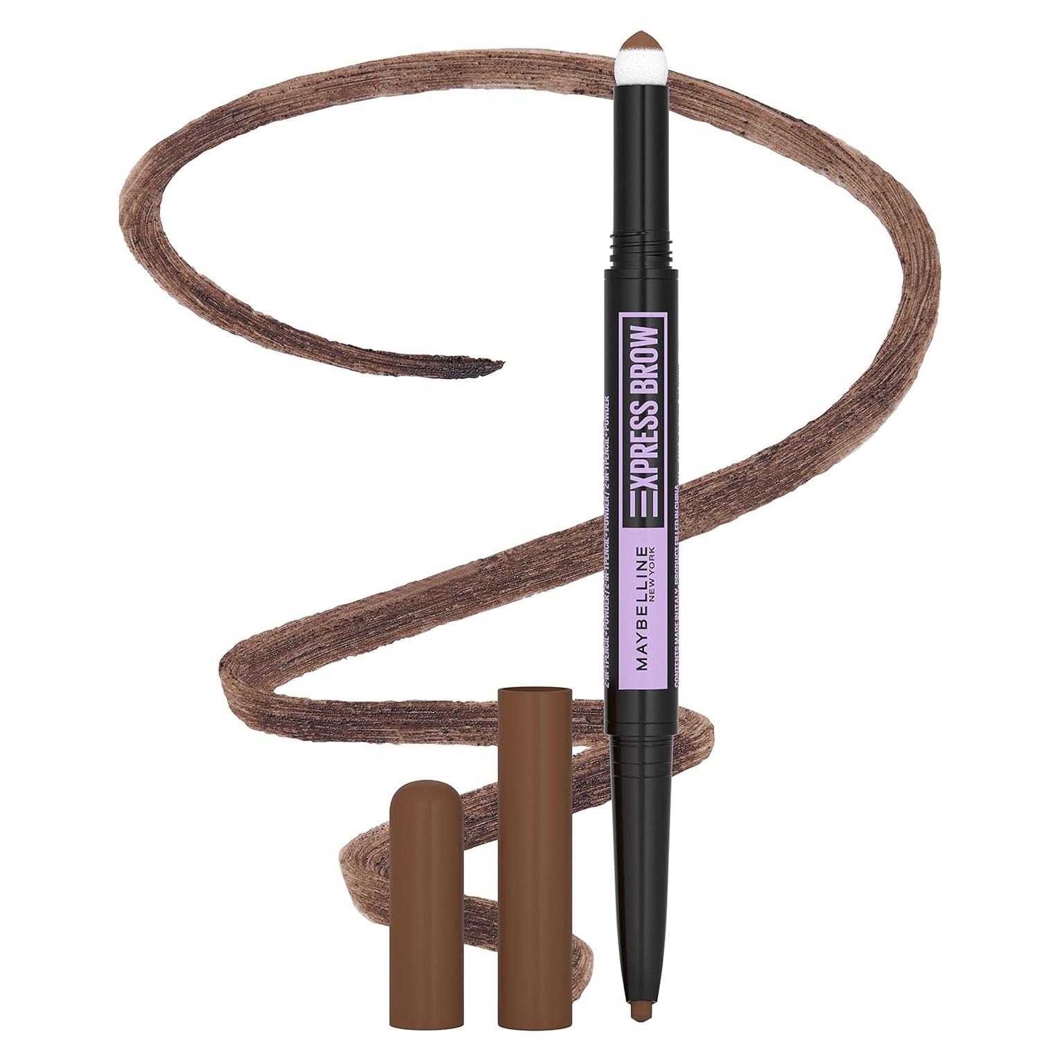 Lápiz y Polvo para Cejas Maybelline 2-en-1 Marrón Suave 0.59 ml