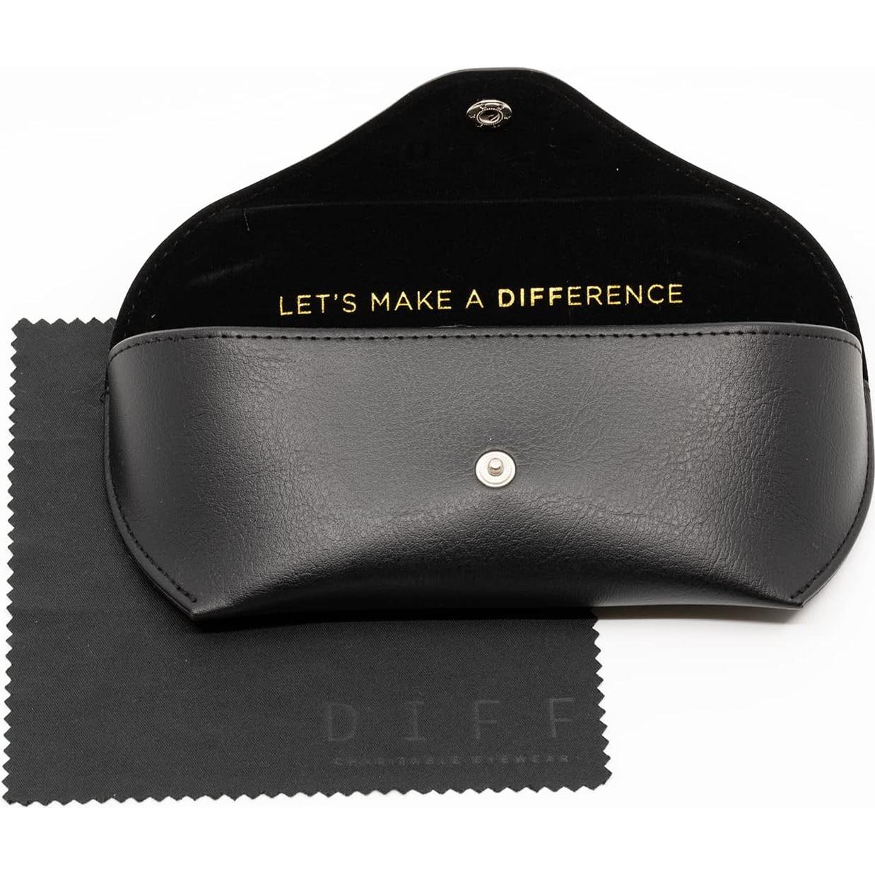 Gafas de sol aviador DIFF Lenox doradas UV400 para mujeres