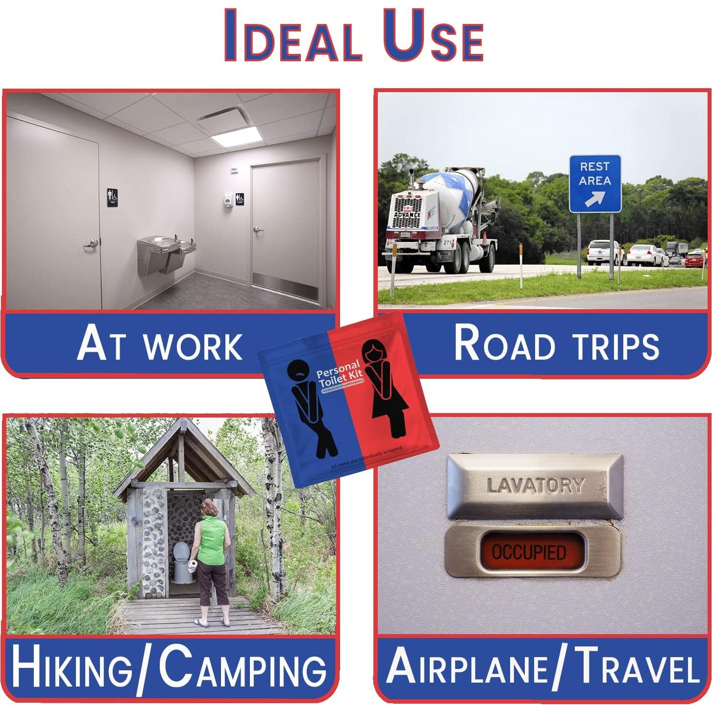 Kit de Baño Portátil pH Advantage con Papel Higiénico