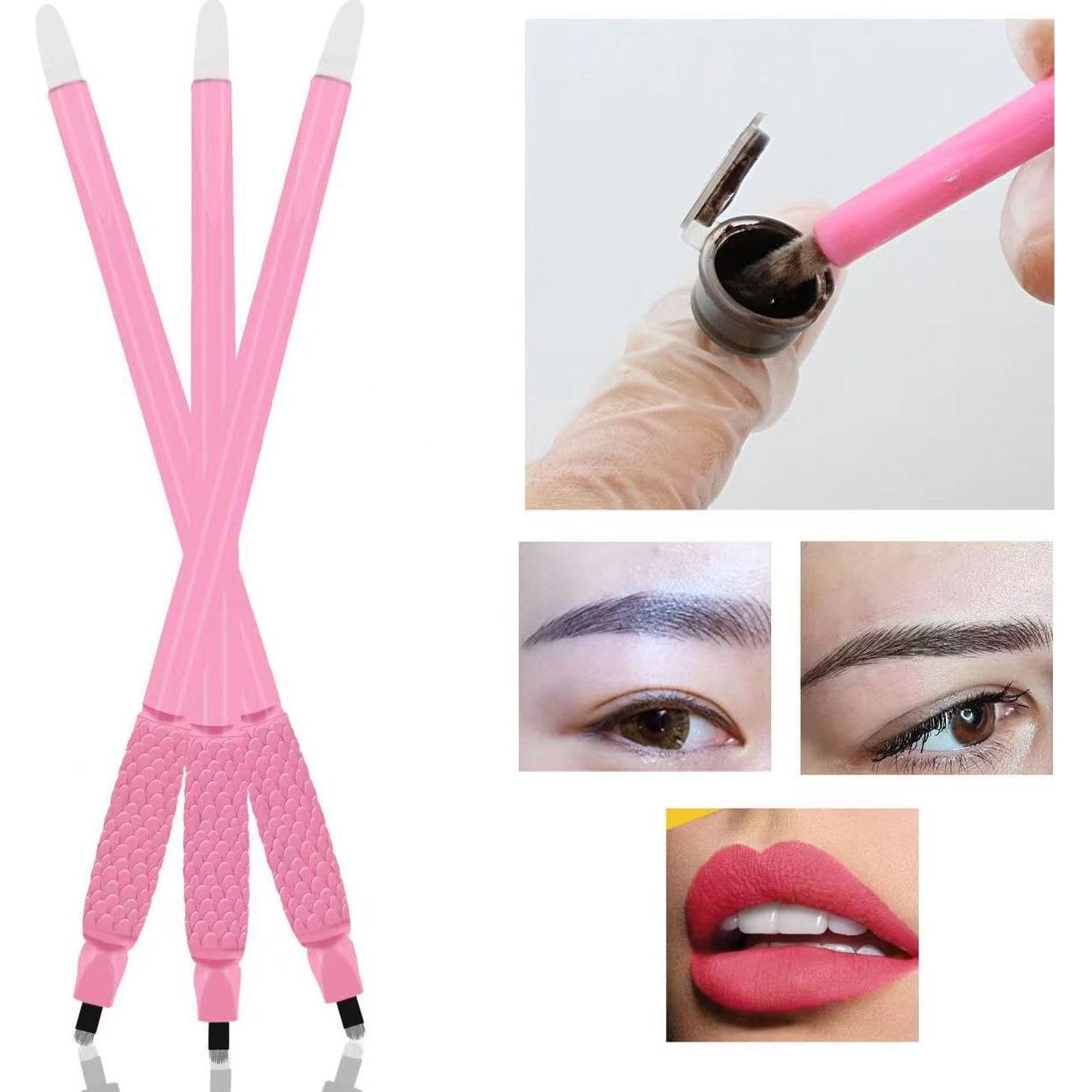 Bolígrafo desechable para microblading FANBODTA - 3 unidades