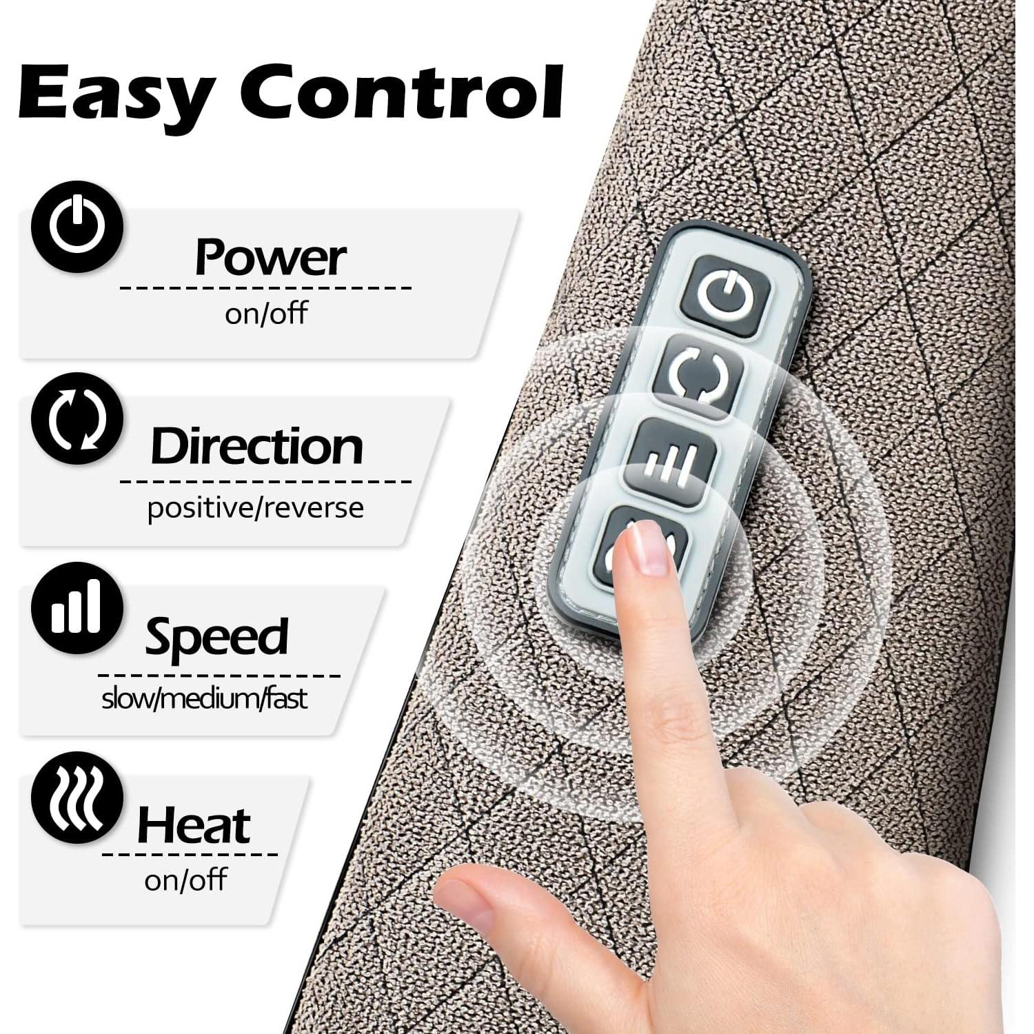 Masajeador Eléctrico Shiatsu Blue Elf 3D con Calor Gris