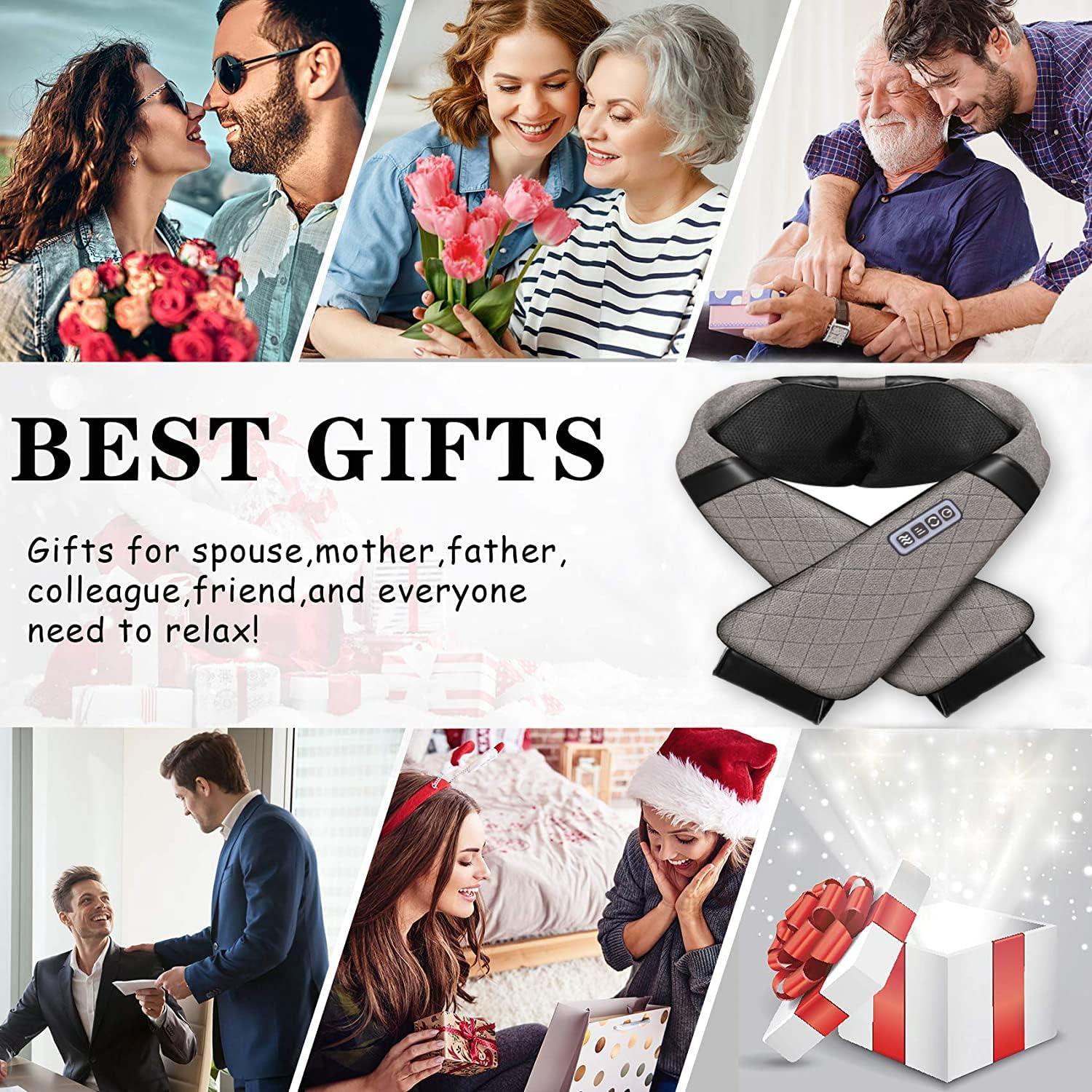 Masajeador Eléctrico Shiatsu Blue Elf 3D con Calor Gris