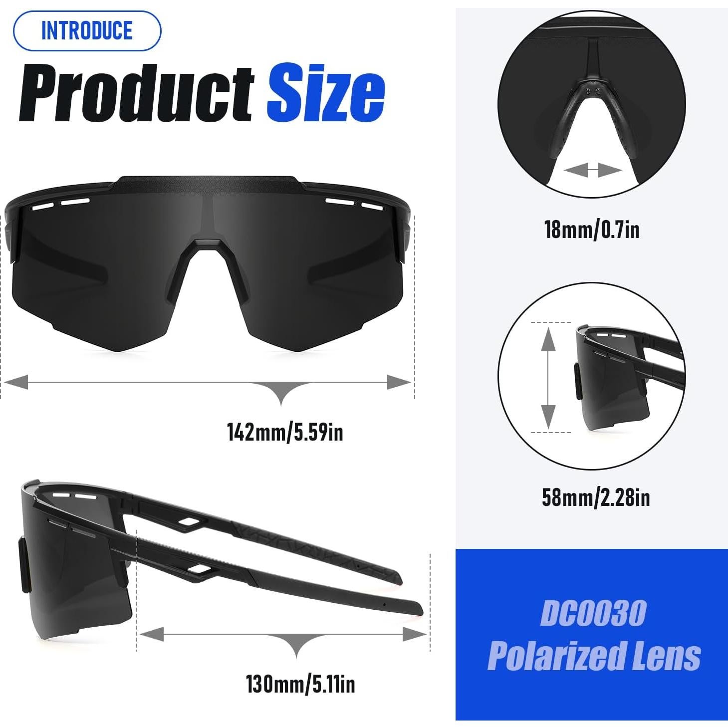 Gafas de sol deportivas DUCO DC0030 polarizadas UV400