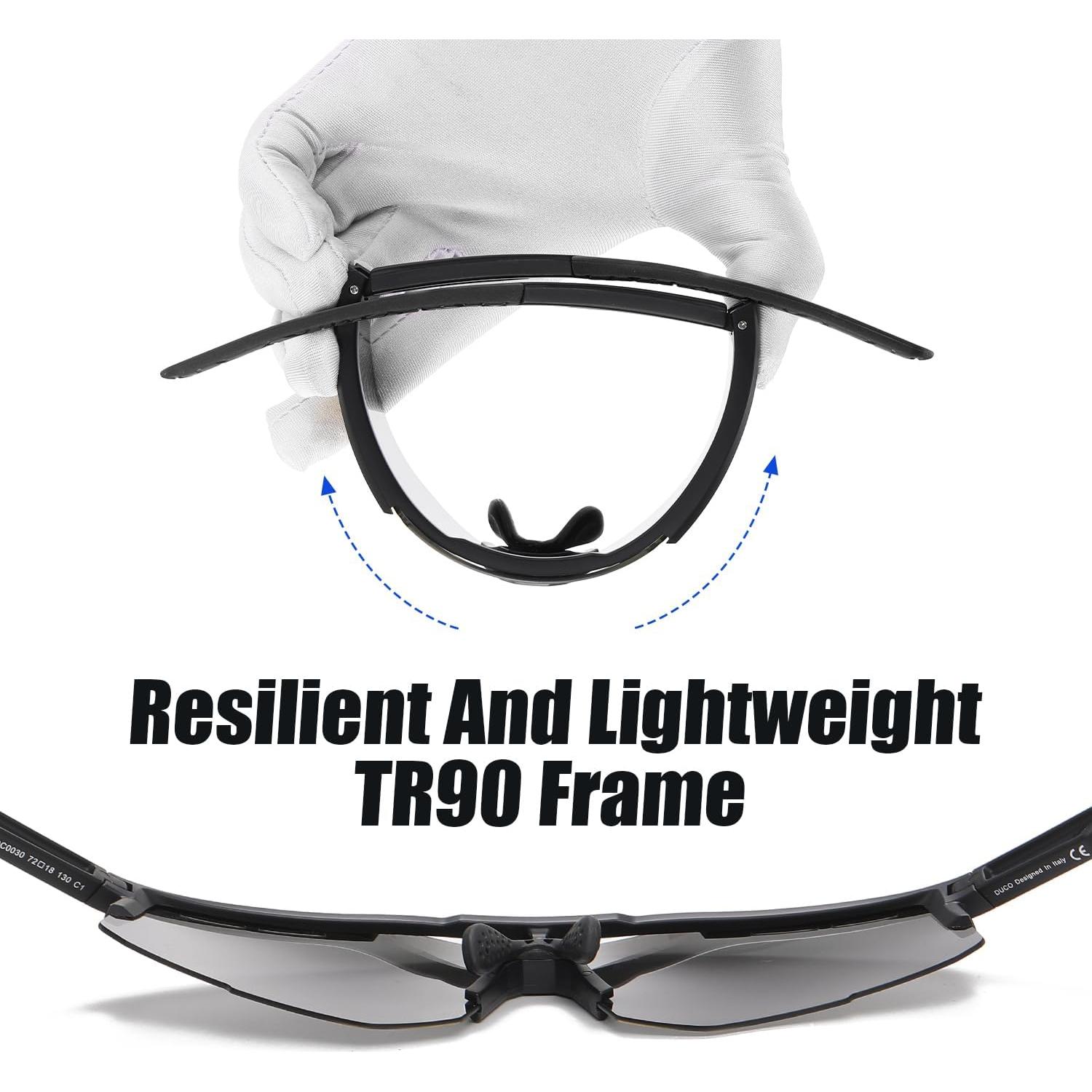 Gafas de sol deportivas DUCO polarizadas UV400 para hombres