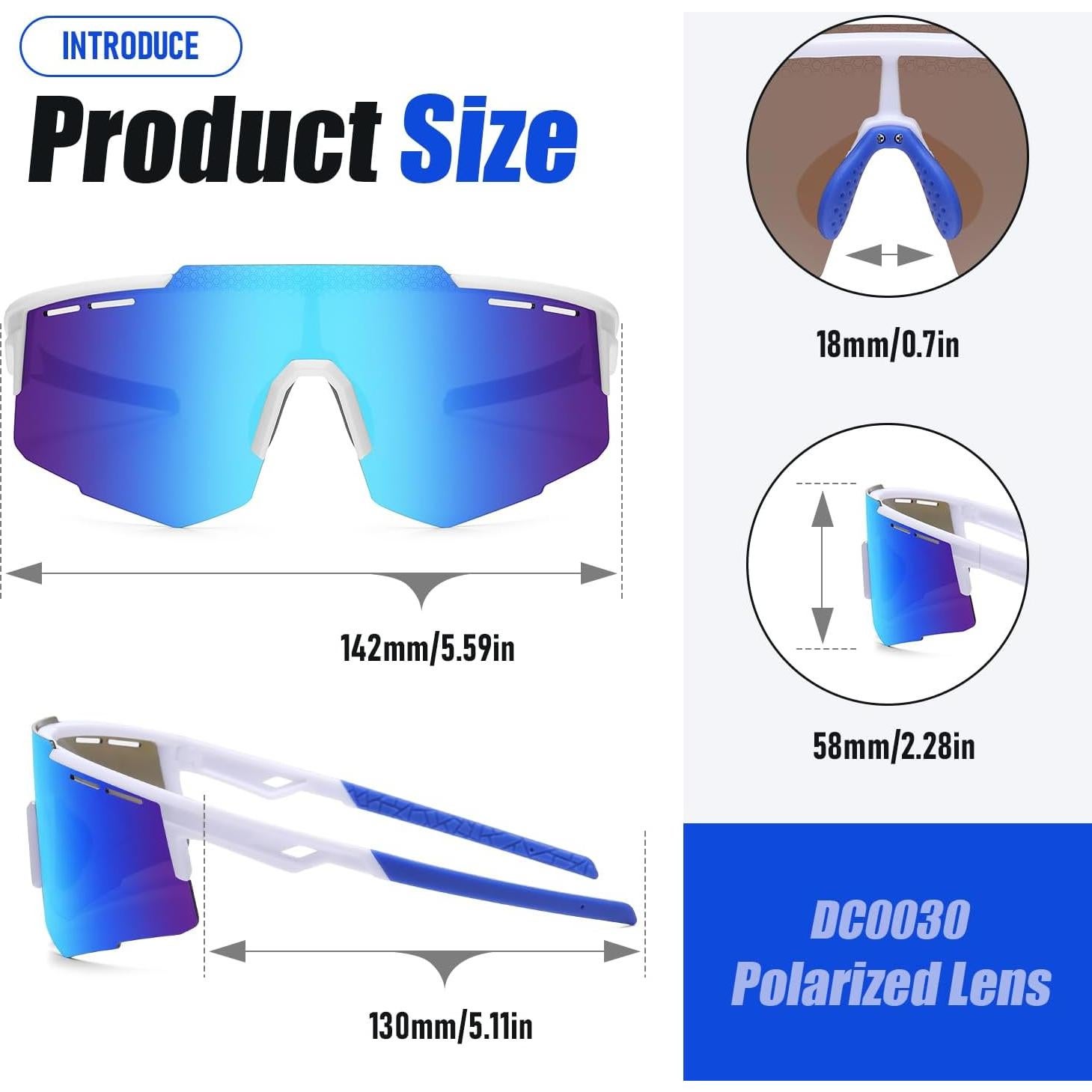 Gafas de sol deportivas DUCO DC0030 polarizadas UV400