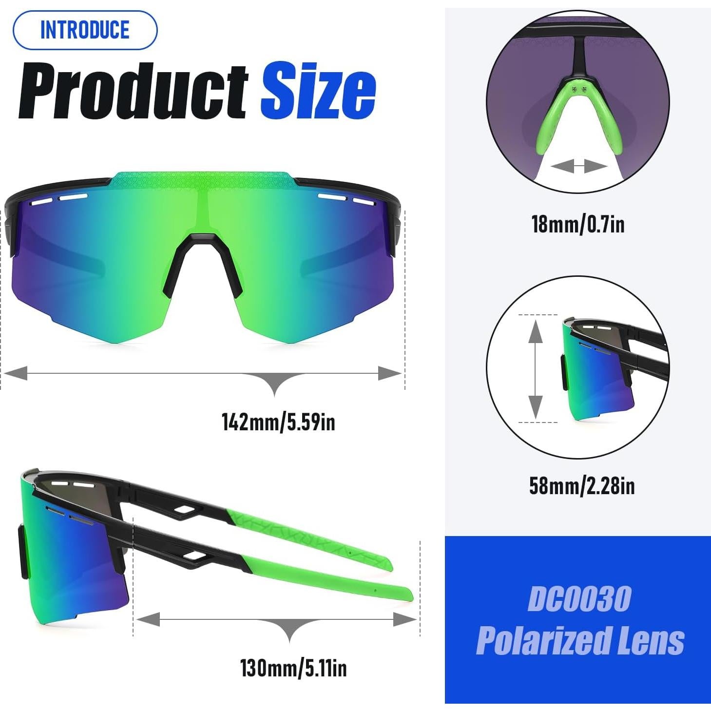 Gafas de sol deportivas DUCO DC0030 polarizadas UV400