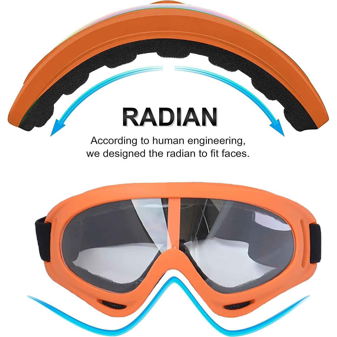 Gafas de Motocicleta LJDJ 4 en 1 con 4 Máscaras