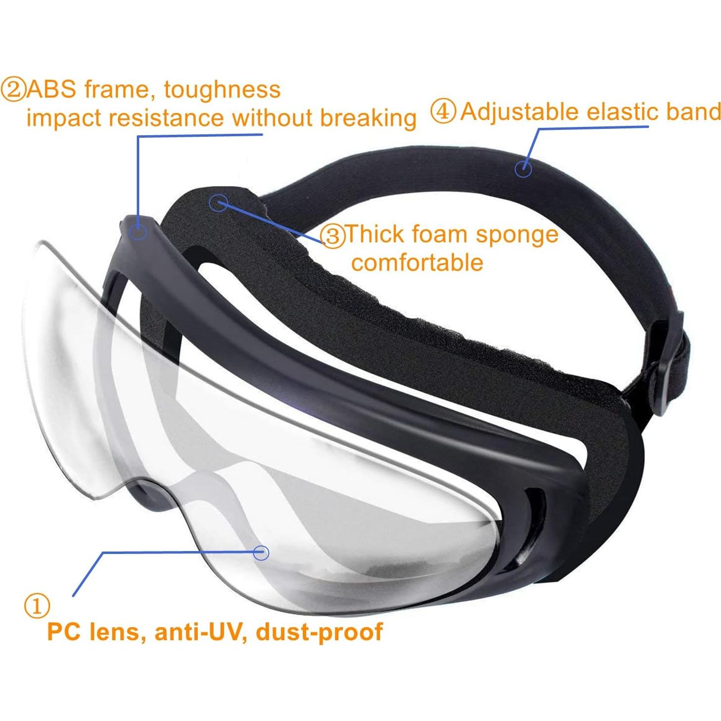 Gafas de Motocicleta LJDJ 4 en 1 con 4 Máscaras