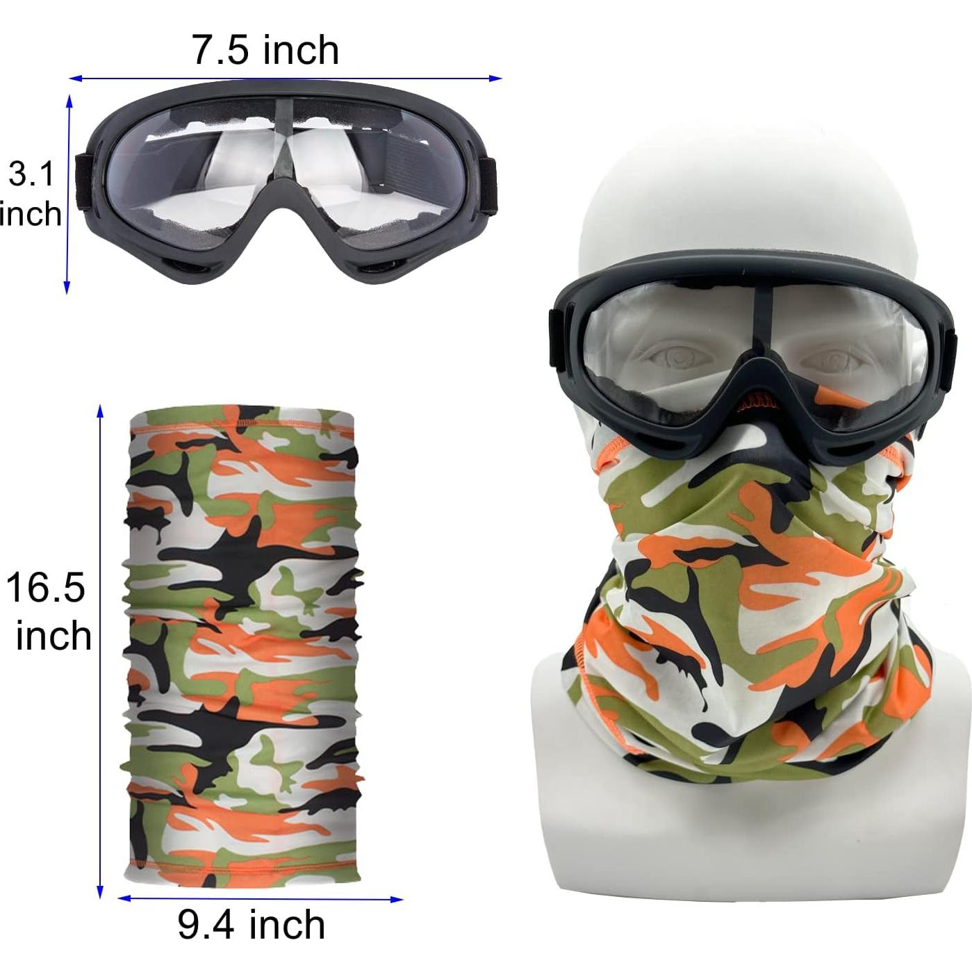 Gafas de Motocicleta LJDJ con 4 Máscaras Transpirables