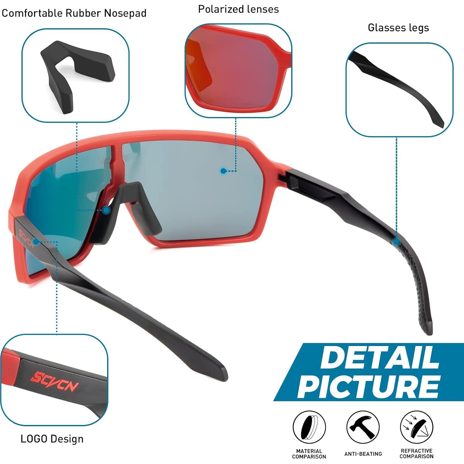 Gafas de Ciclismo Polarizadas SCVCN S61 UV400 Antideslizantes