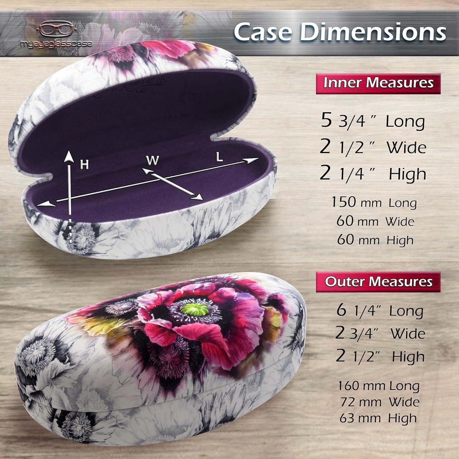 Funda Dura para Gafas MyEyeglassCase Grande Floral