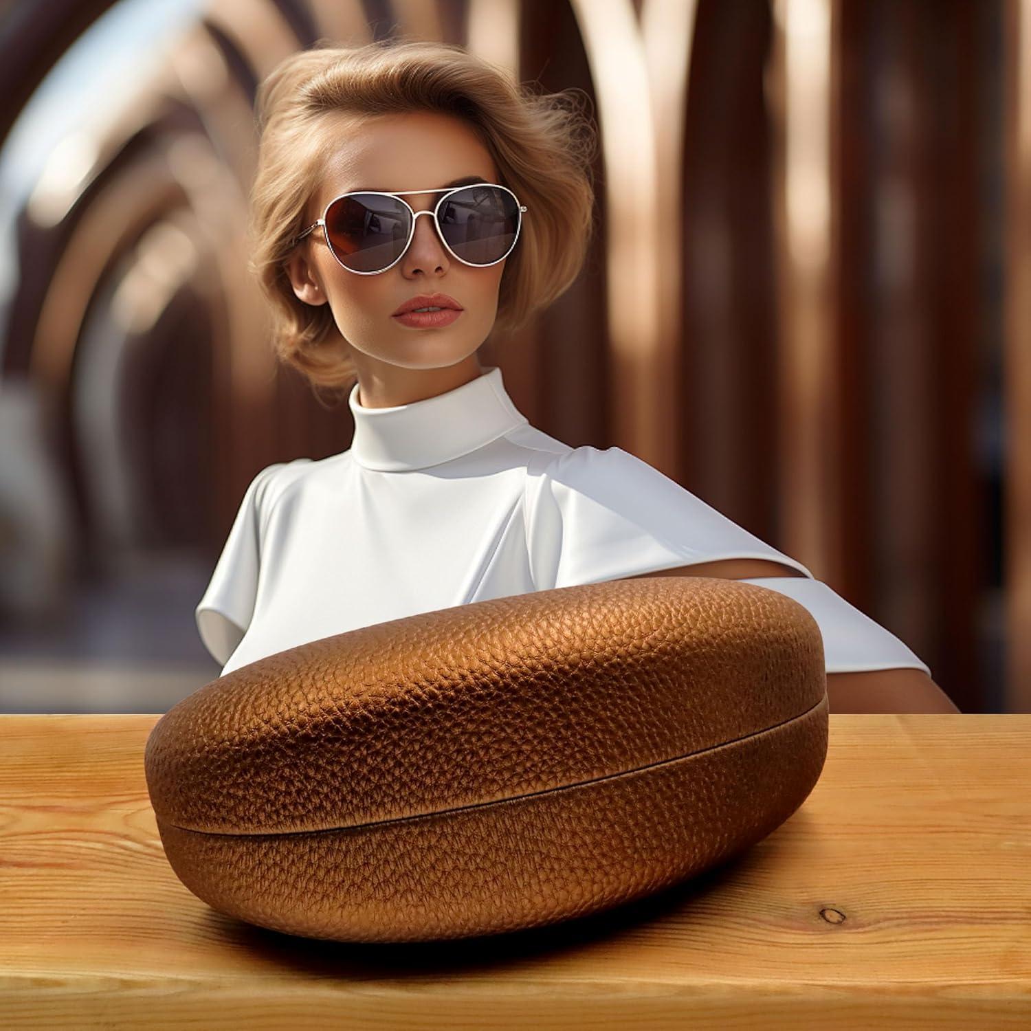 Funda Dura para Gafas MyEyeglassCase Bronce Grande