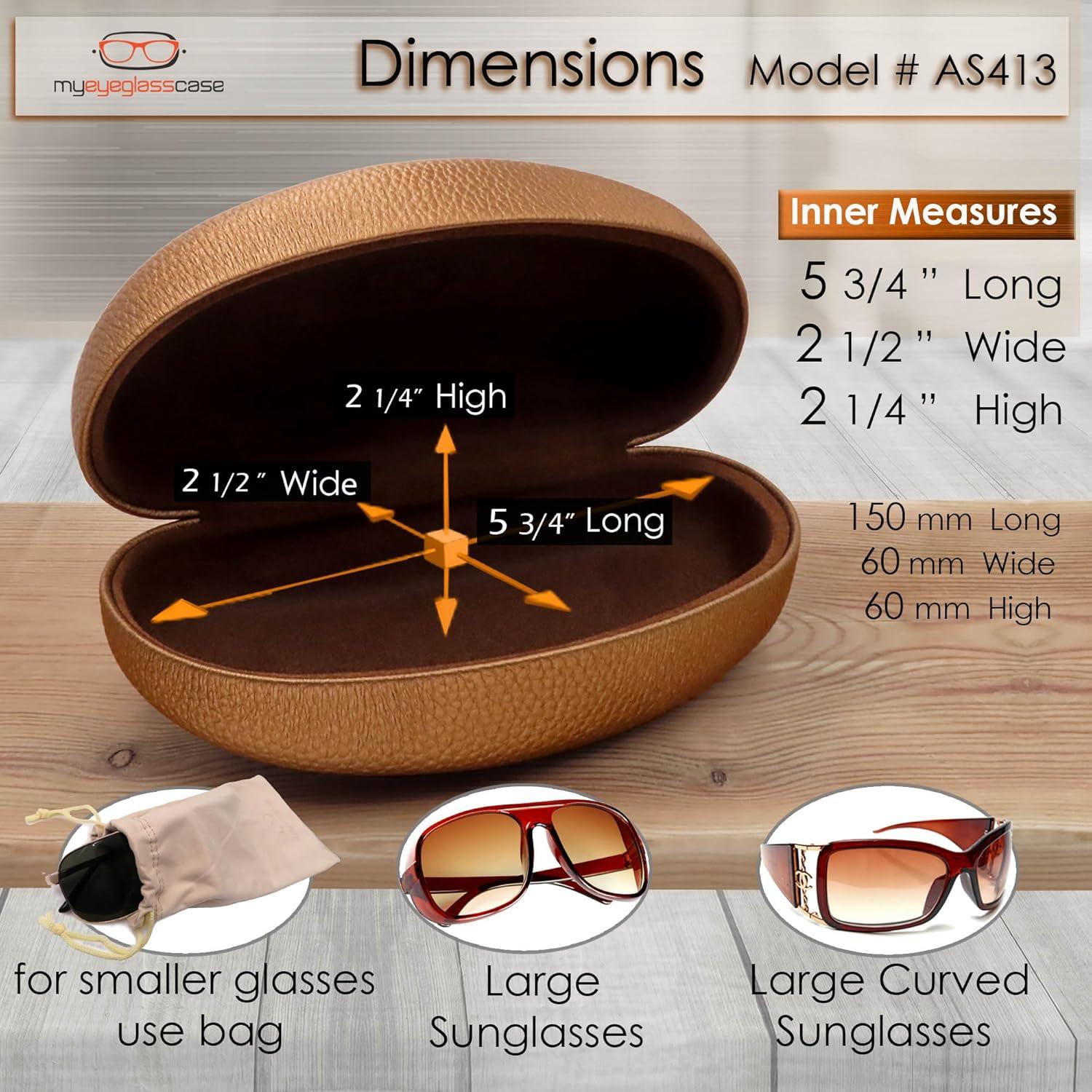 Funda Dura para Gafas MyEyeglassCase Bronce Grande