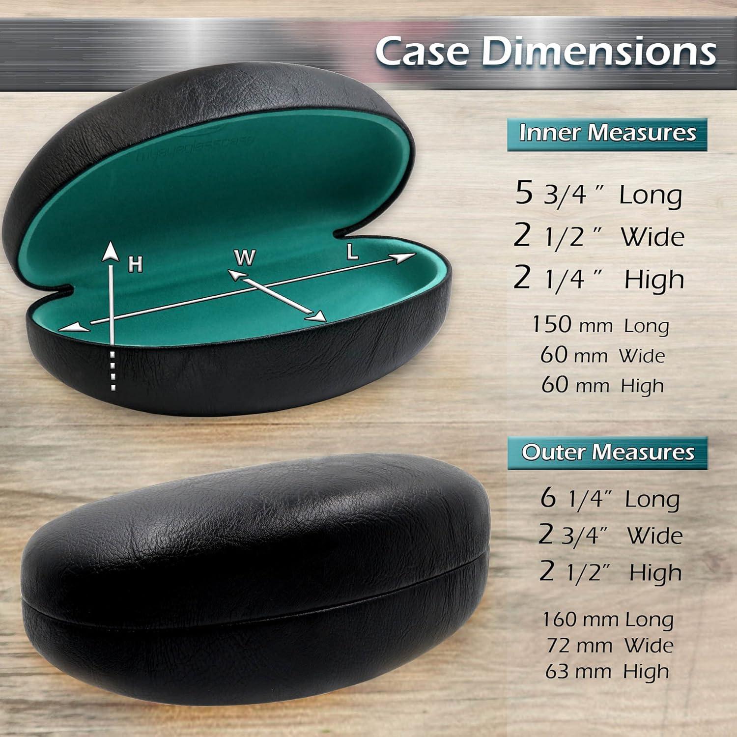 Funda Dura para Gafas MyEyeglassCase Grande Negra