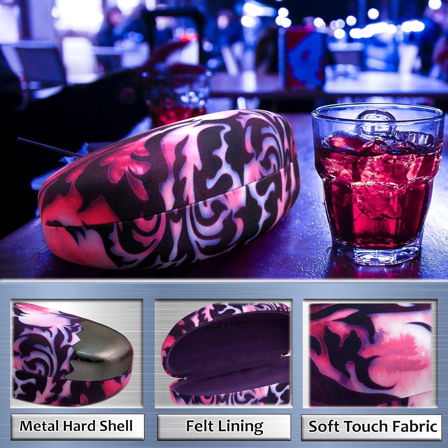 Funda Dura Grande para Gafas de Sol MyEyeglassCase Damasco