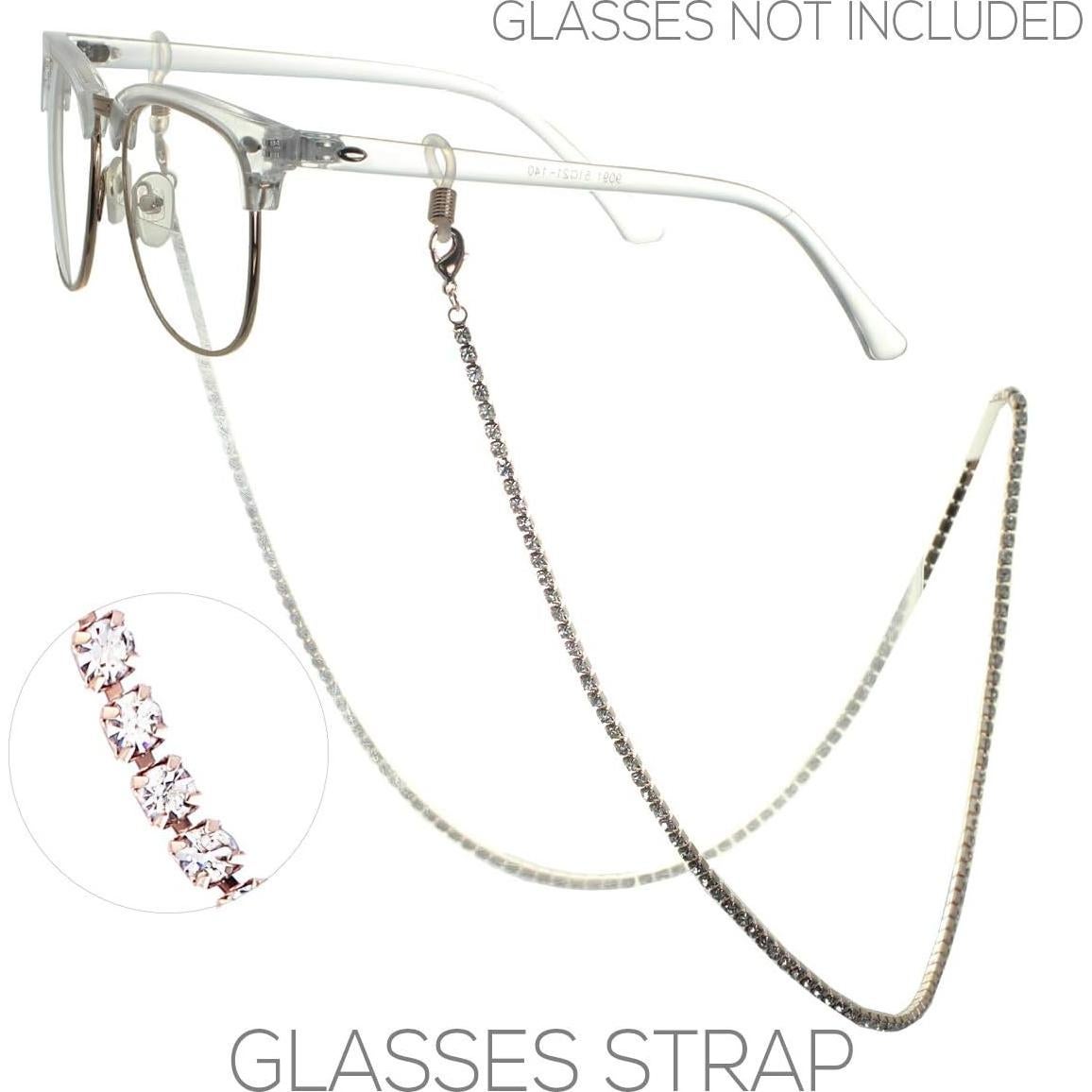 Cadena para Gafas Rosemarie Collections con Strass 72 cm