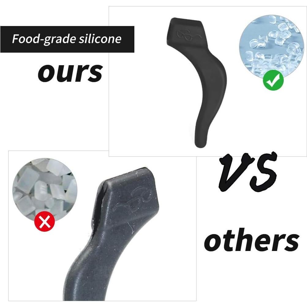20 Pares Ganchos Silicona Antideslizantes para Gafas