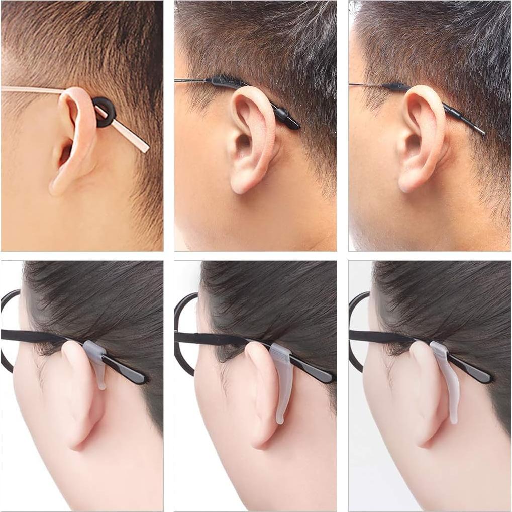 20 Pares Ganchos Silicona Antideslizantes para Gafas