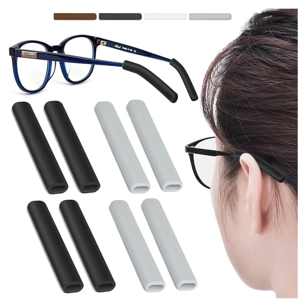 4 Pares Almohadillas Silicona IYOOH Antideslizantes Gafas