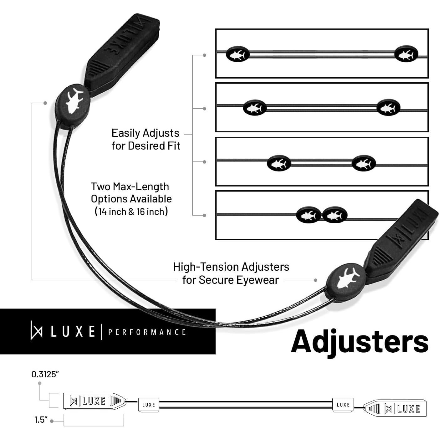 Correa Ajustable para Gafas Luxe Performance CableStrap - Negro
