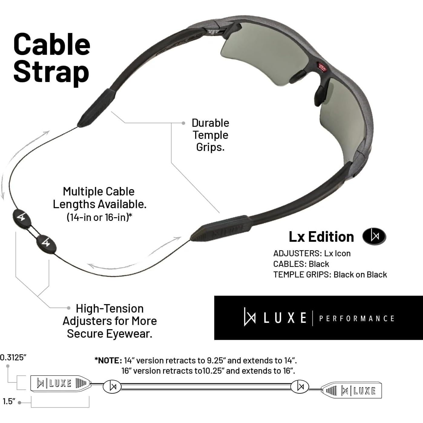 Correa para Gafas Luxe Performance CableStrap Ajustable