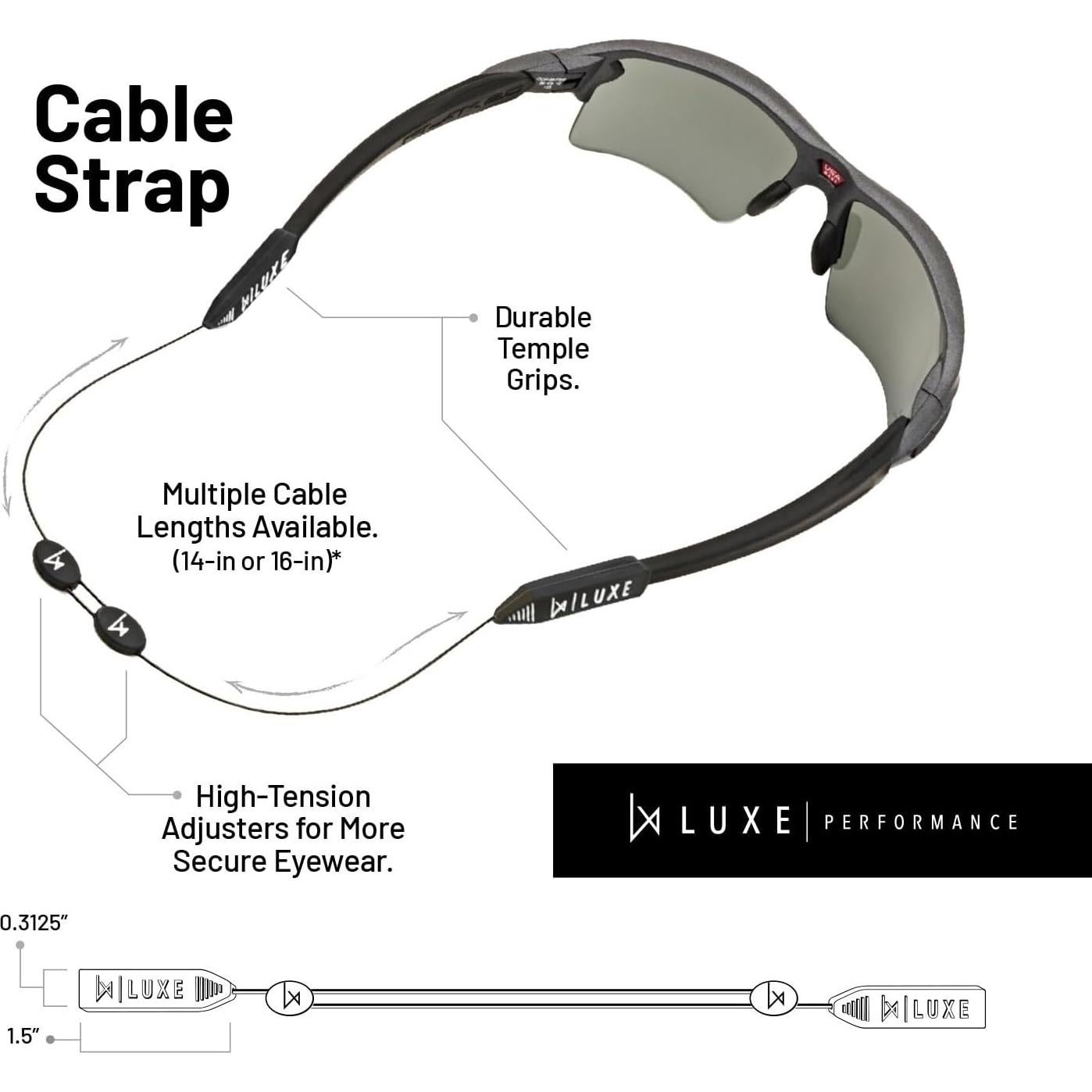Correa para Gafas Luxe Performance CableStrap Ajustable