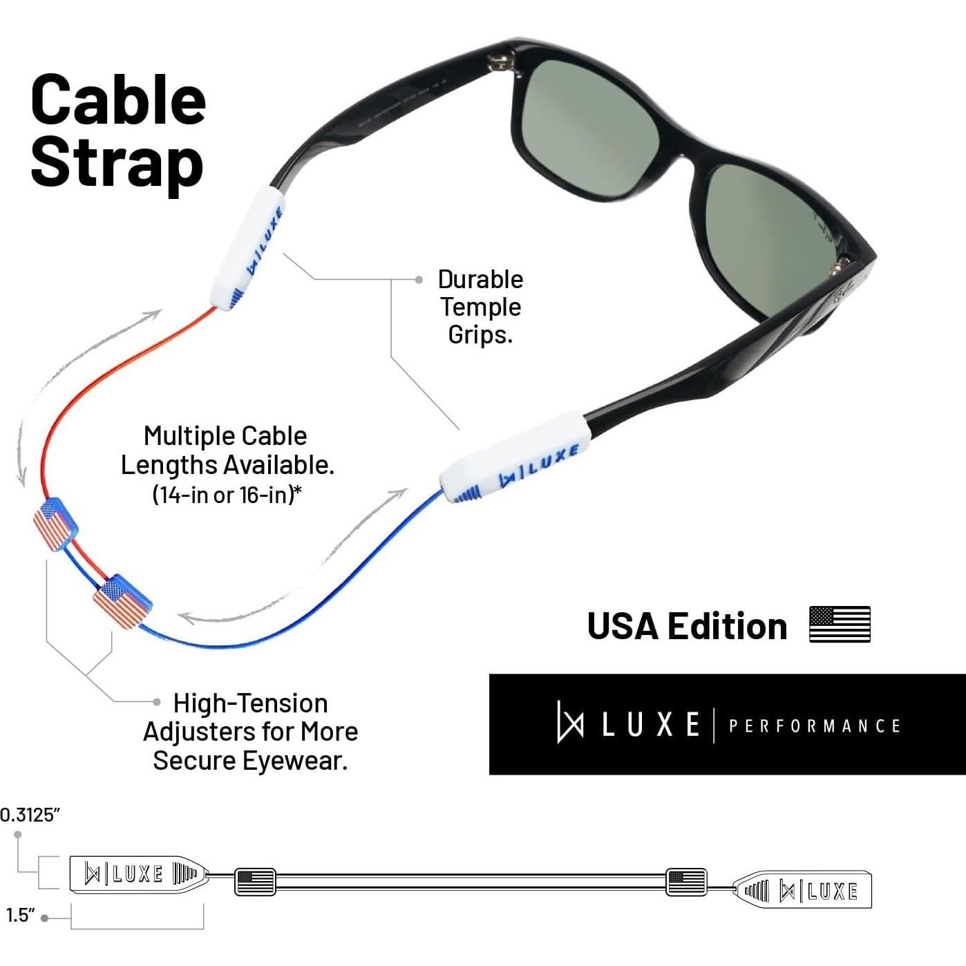 Correa para Gafas Luxe Performance CableStrap Ajustable