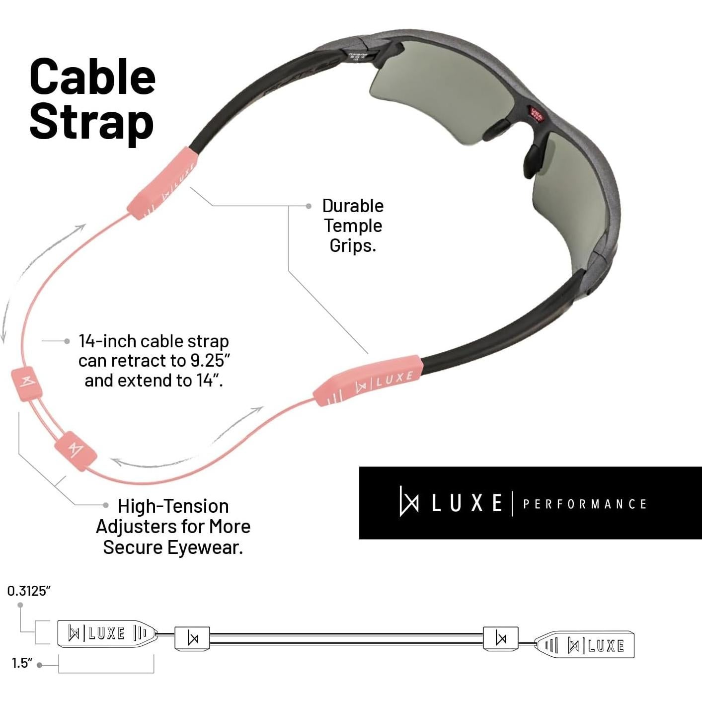 Correa Ajustable para Gafas Luxe Performance CableStrap