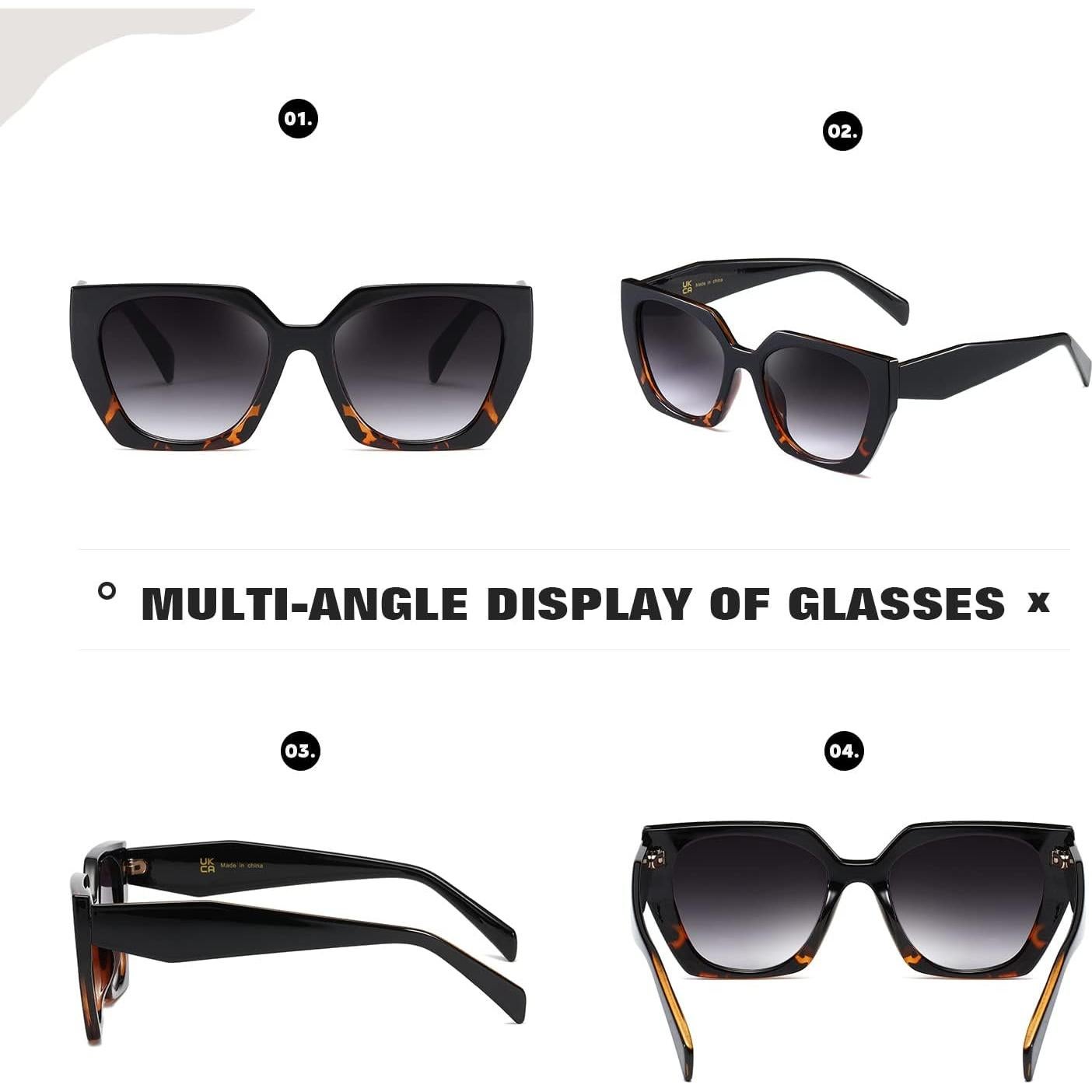 Gafas de sol cuadradas TIANYESY con protección UV para todos