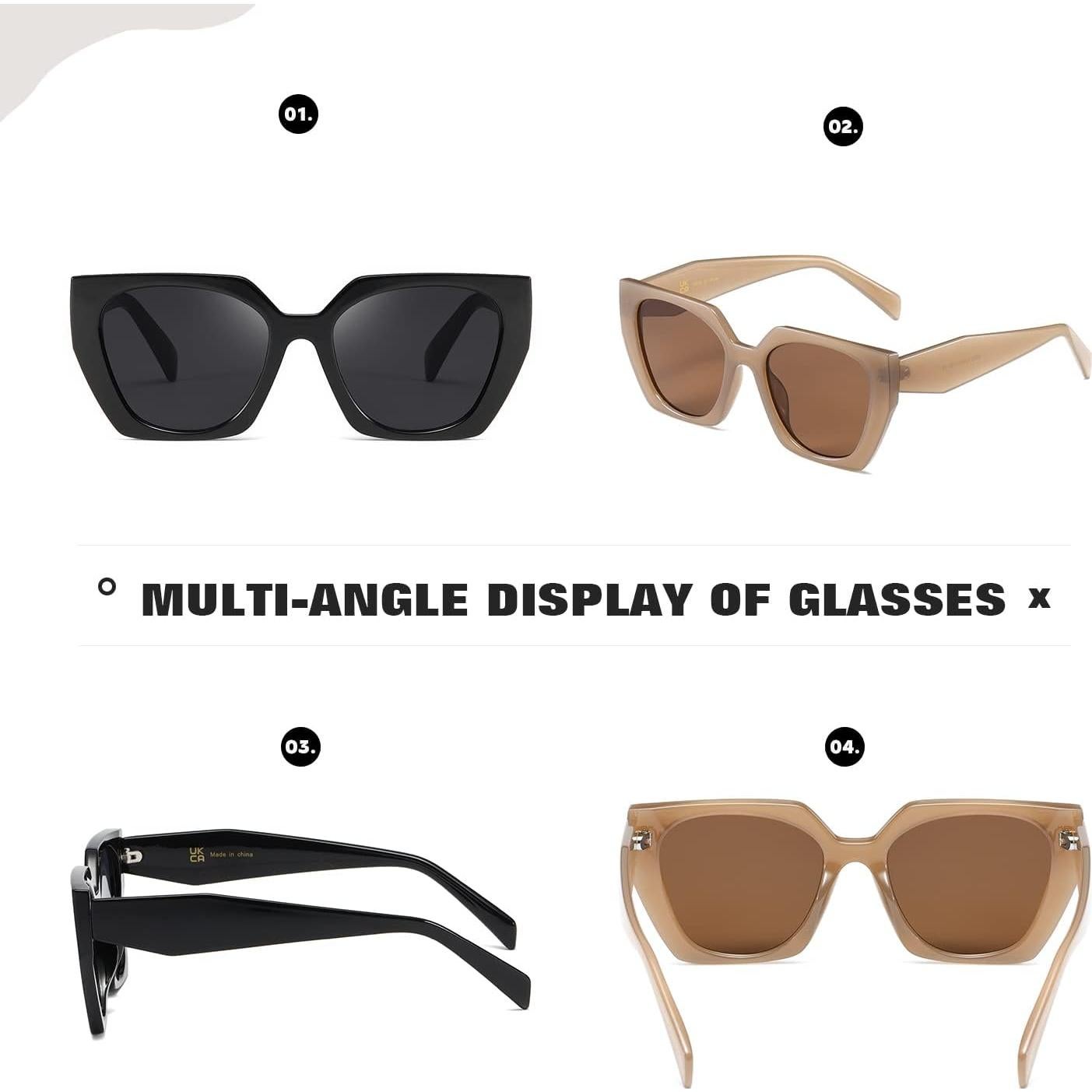 Gafas de sol cuadradas TIANYESY con protección UV para todos