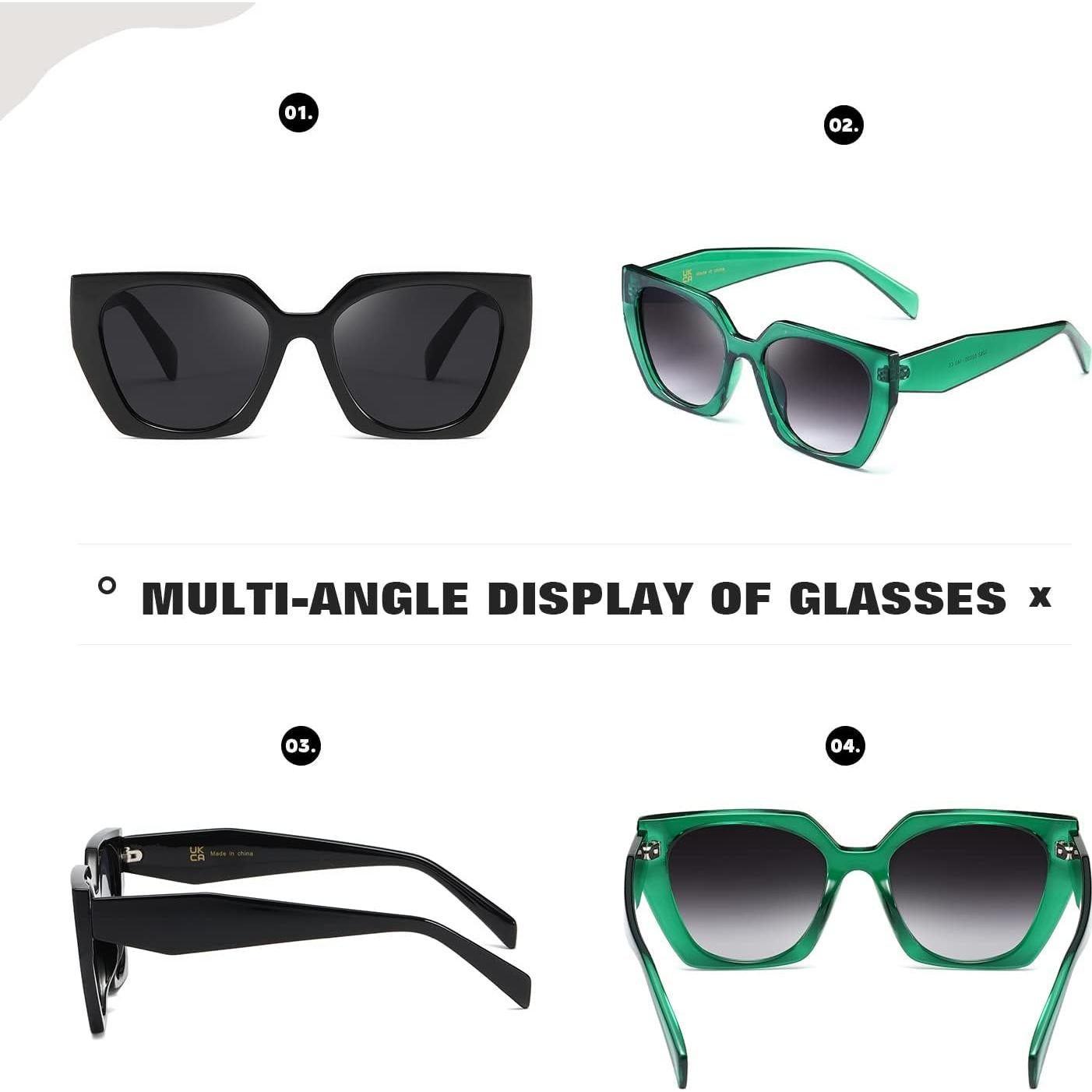 Gafas de sol cuadradas TIANYESY con protección UV para todos