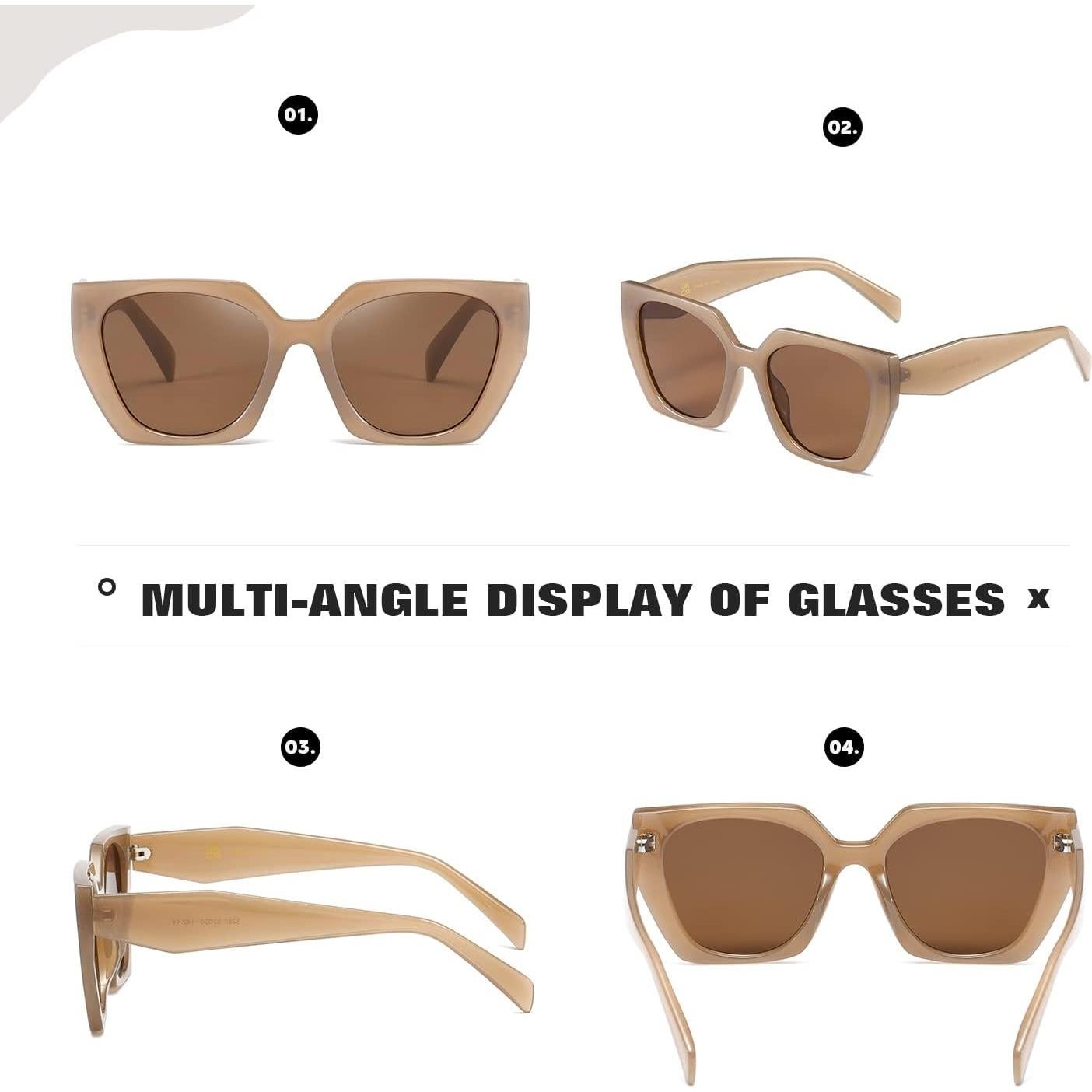 Gafas de sol cuadradas TIANYESY con protección UV para todos