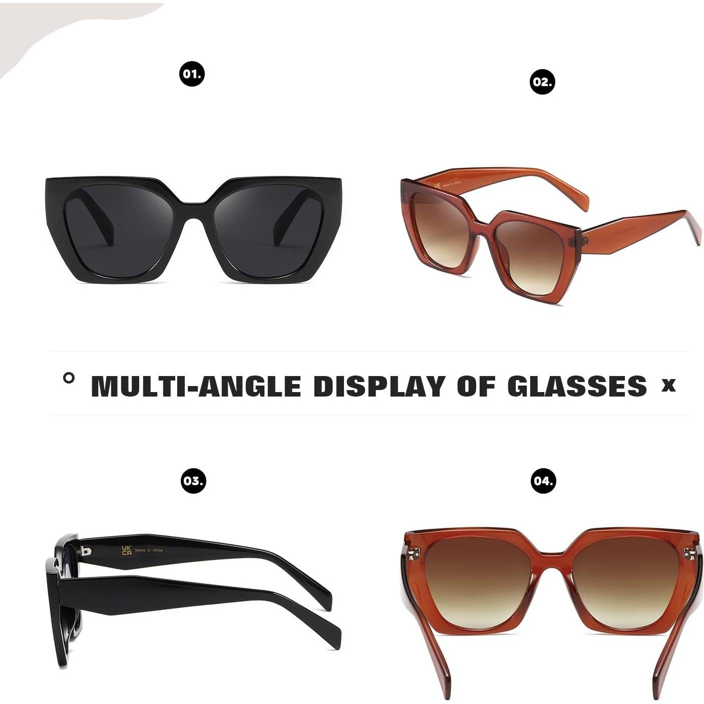 Gafas de sol cuadradas TIANYESY con protección UV para todos