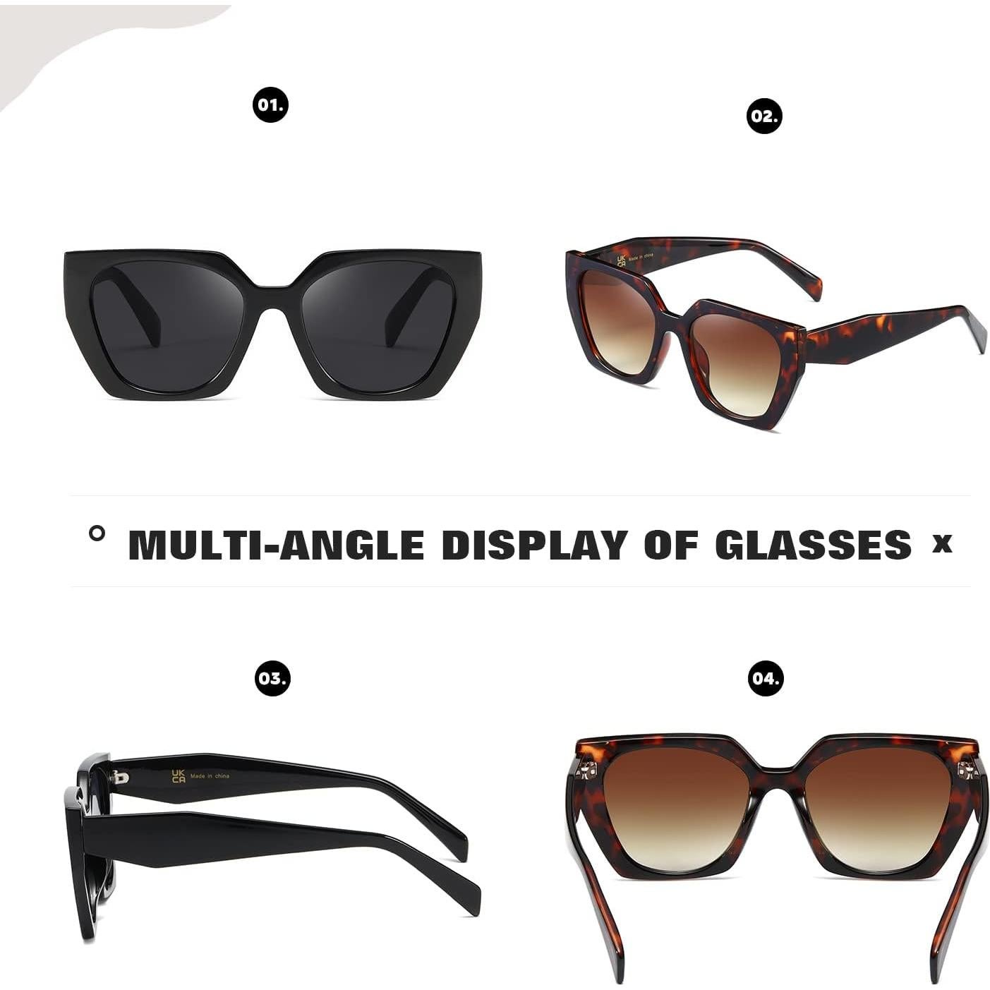 Gafas de sol cuadradas TIANYESY con protección UV para todos