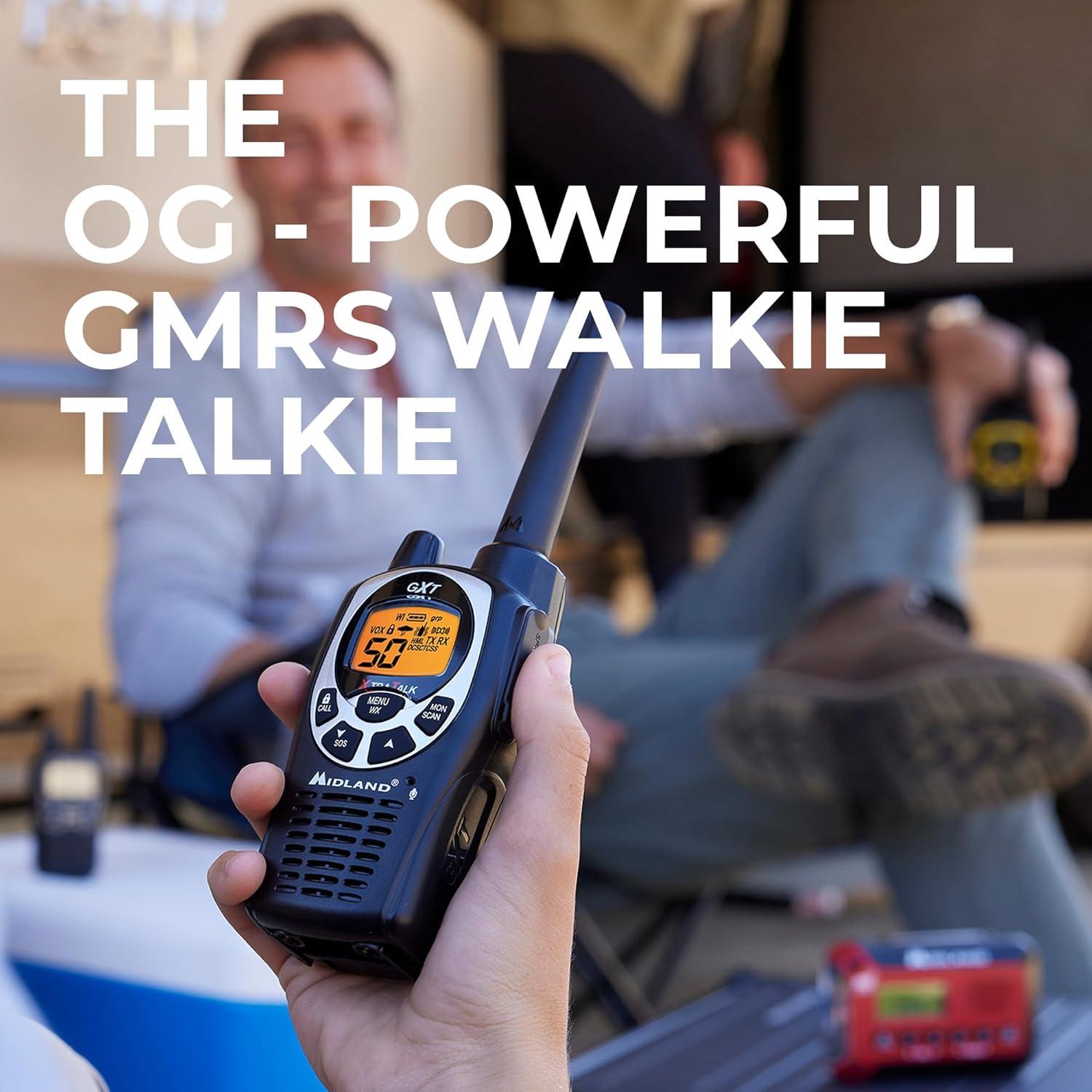 Walkie Talkie Midland GXT1000X3VP4 50 Canales y Alerta NOAA