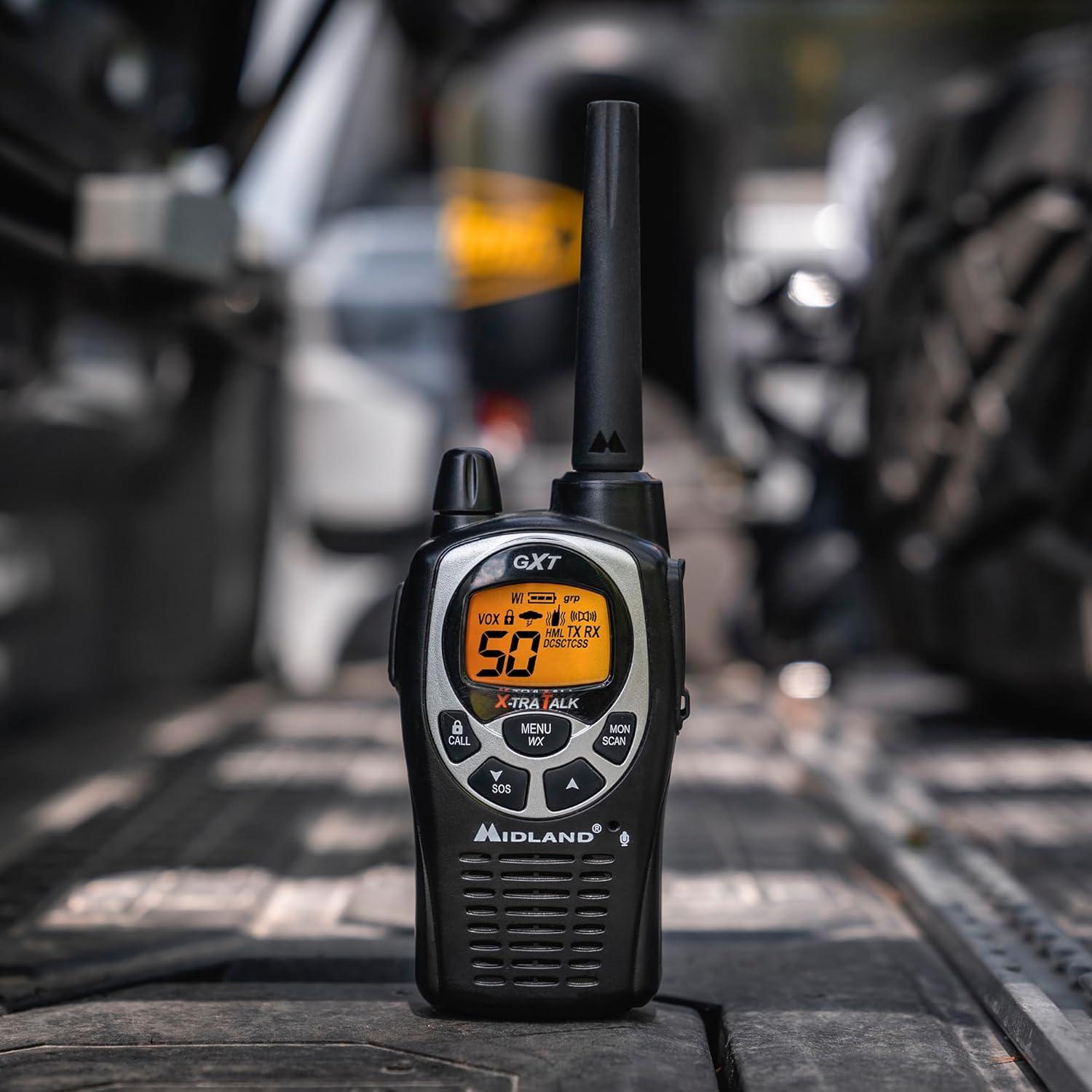 Walkie Talkie Midland GXT1000X3VP4 50 Canales y Alerta NOAA