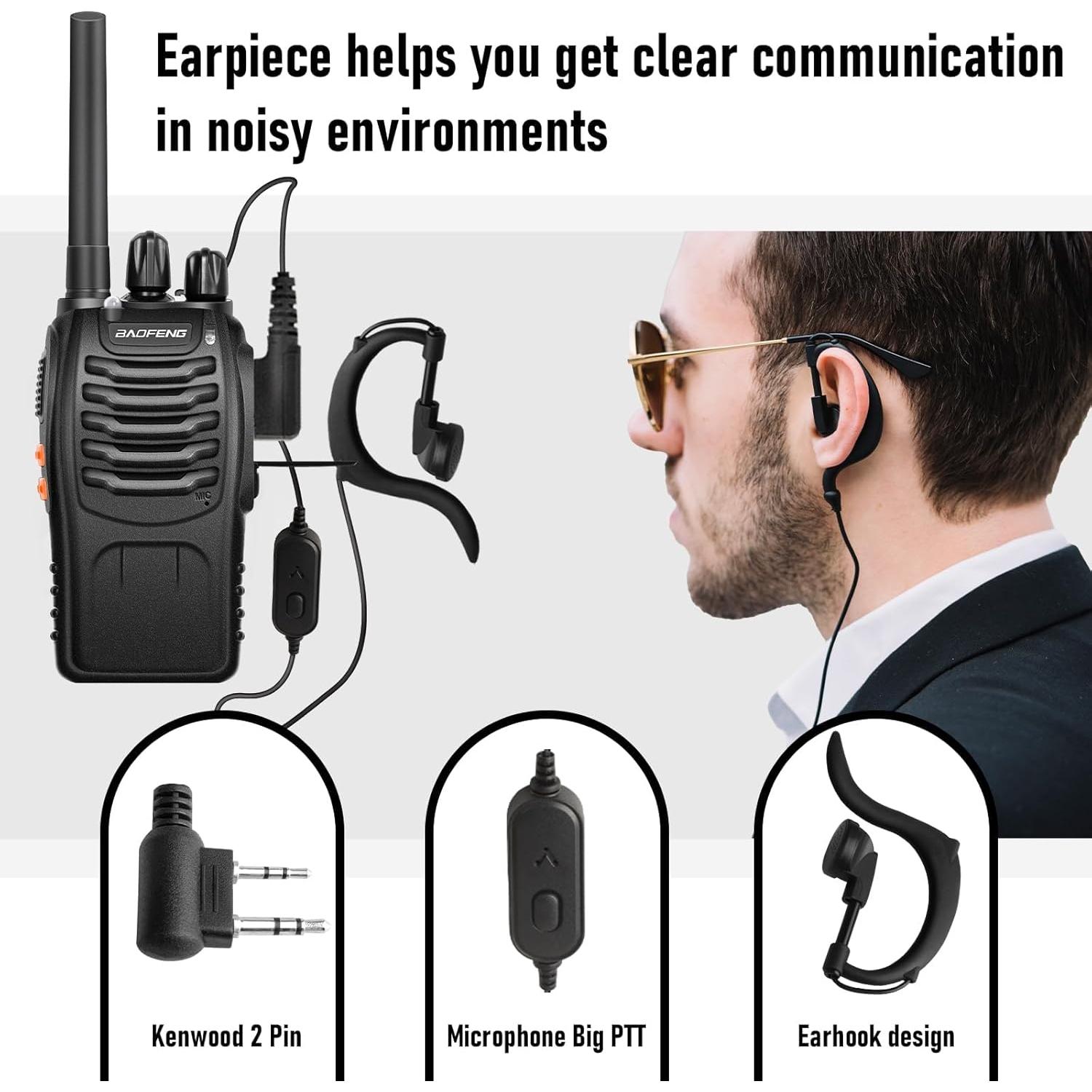 Walkie Talkies BaoFeng BF-88A 6Pack 12 Baterías 2.24kg